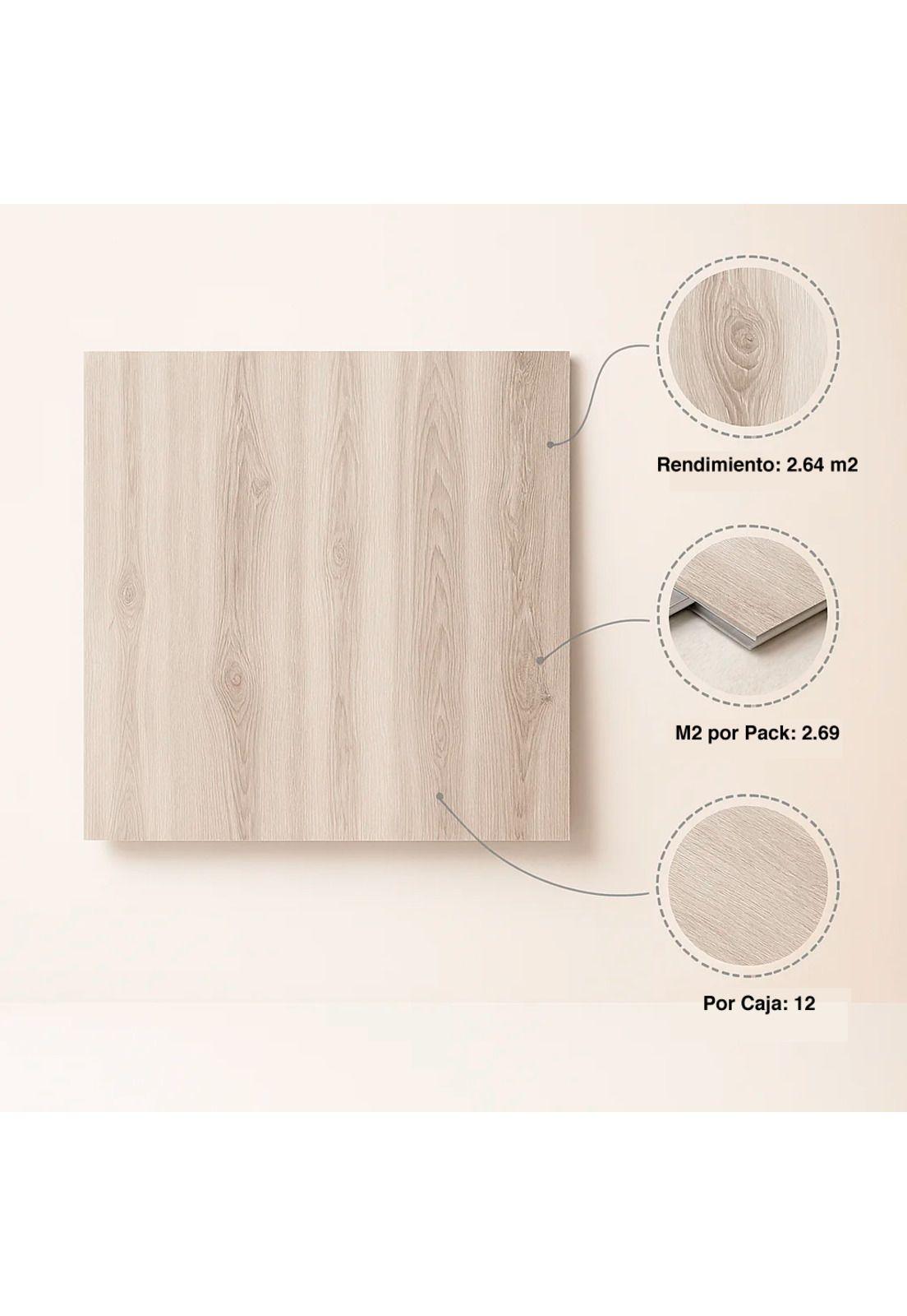 Pack de 12 Pisos Vinilico SPC Color Madera Gris-4