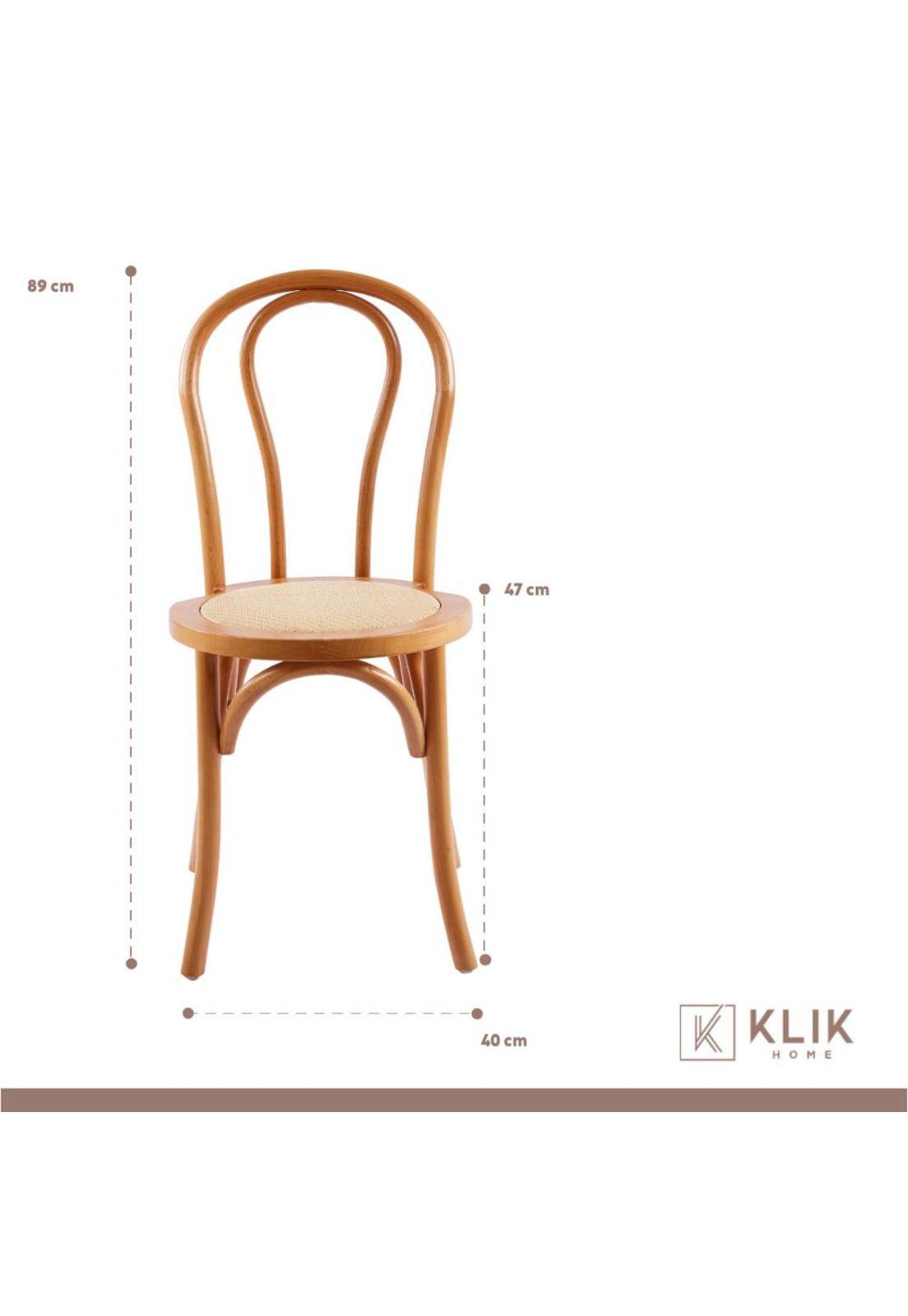 Pack 4 Sillas Amelia Vienna Madera Rattan - Natural-3