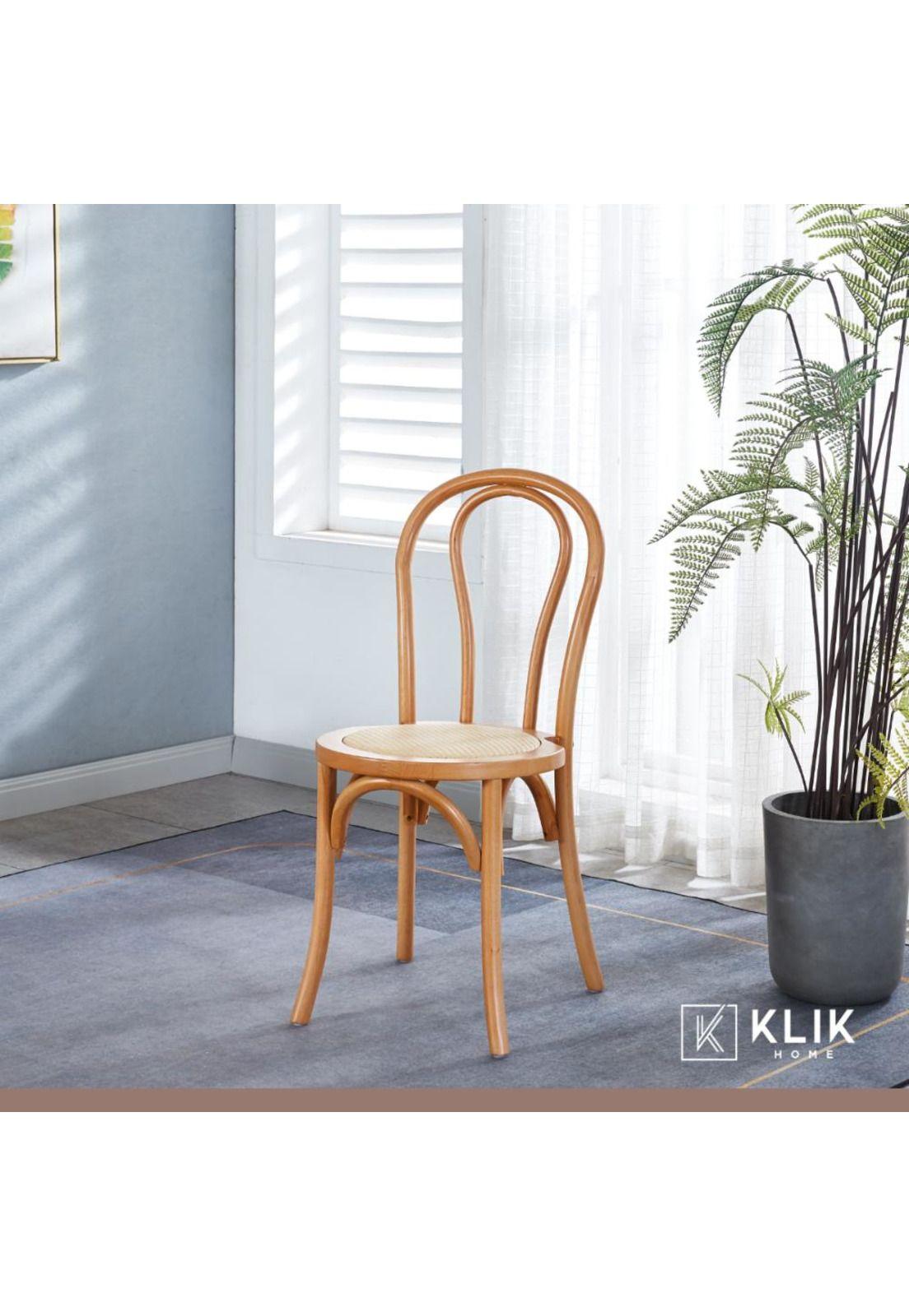 Pack 4 Sillas Amelia Vienna Madera Rattan - Natural-7