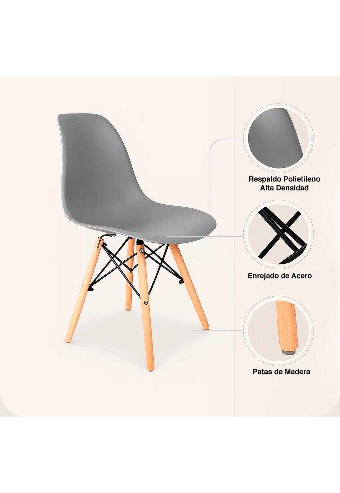 Silla Eames - Gris Claro-4