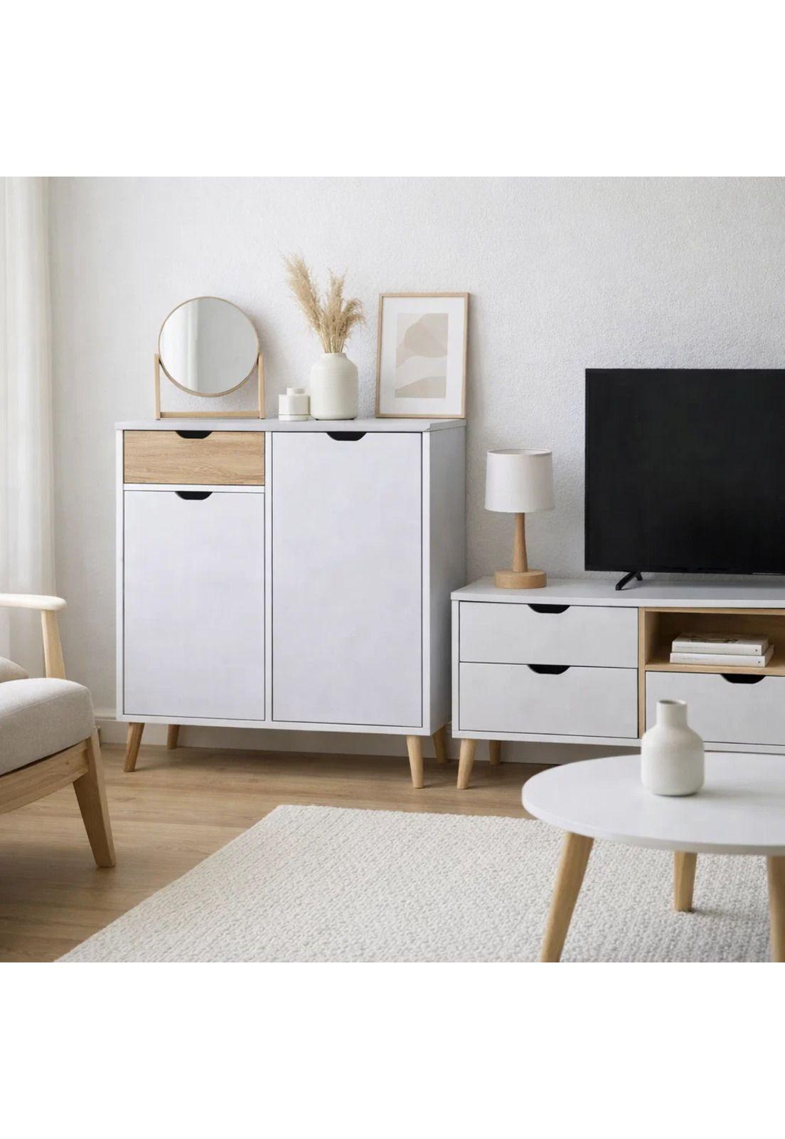 Buffet DEKLIK 80x80 - Blanco-2