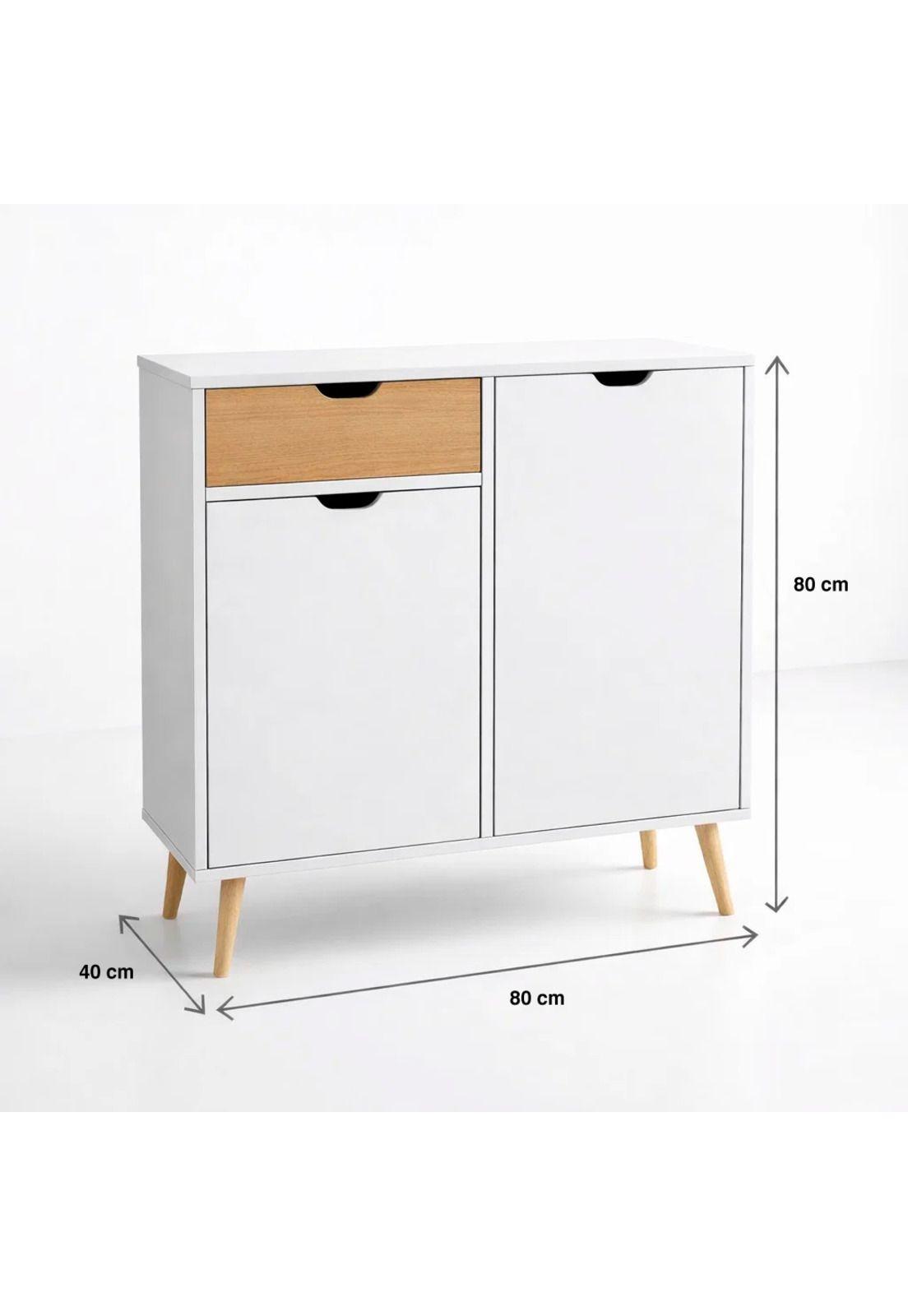 Buffet DEKLIK 80x80 - Blanco-3