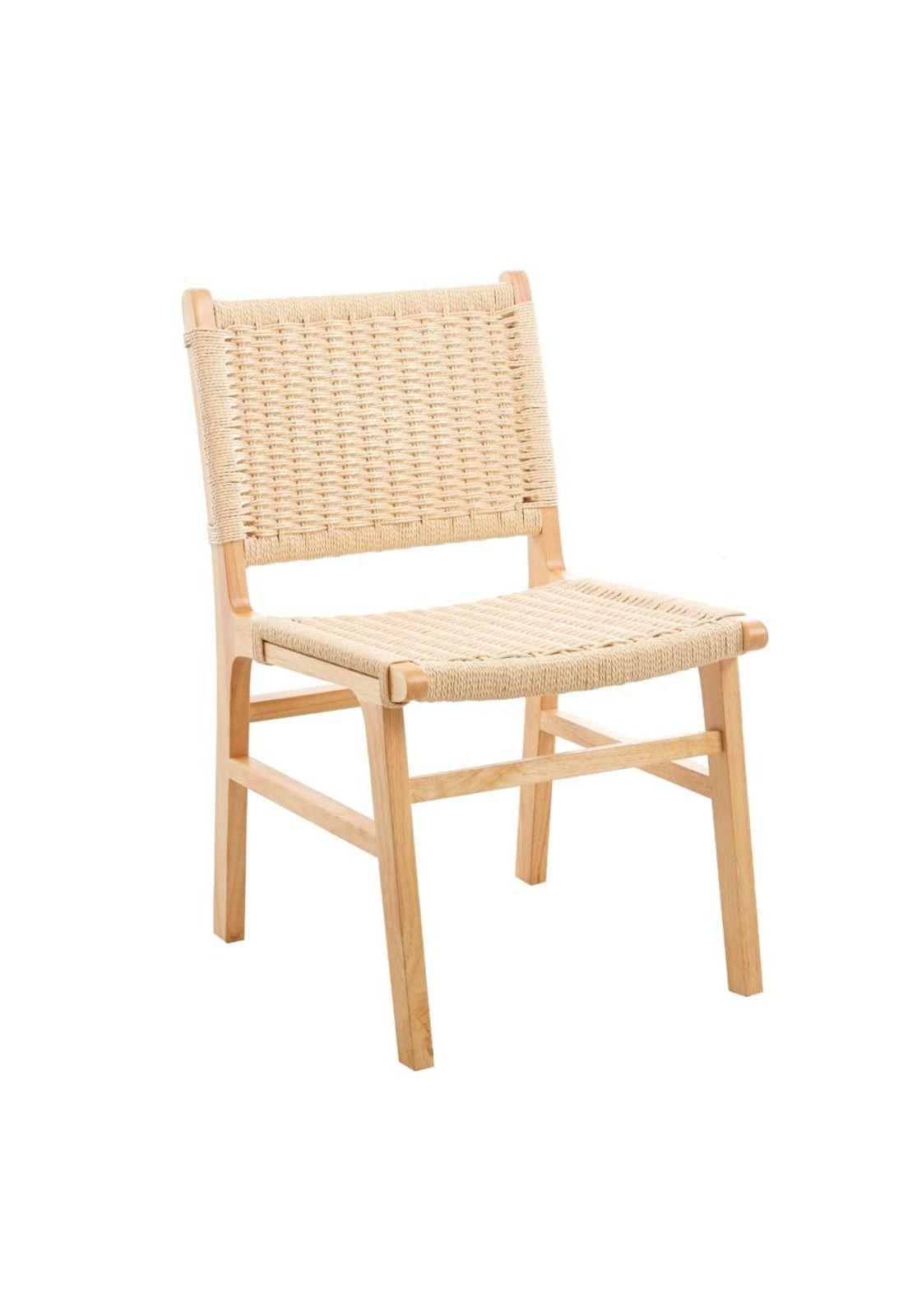 Silla de Comedor Danesa Elisa Wegner Madera con hilo de cuerda - Natural-0