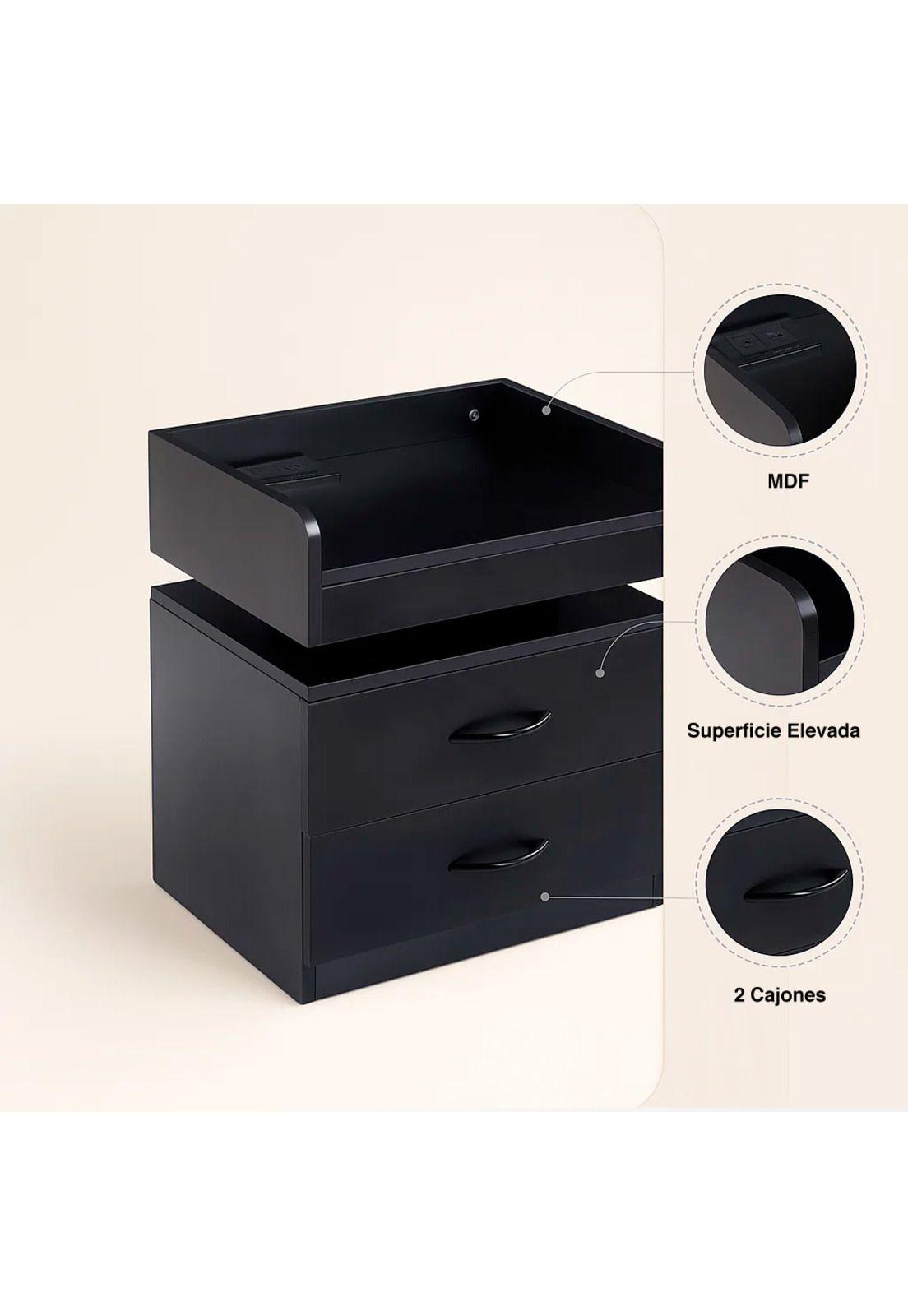 Velador Pixel - Negro-4