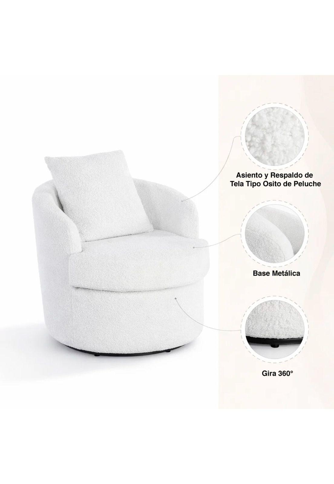 Sillón Giratorio Teddy Comfort 360°-4
