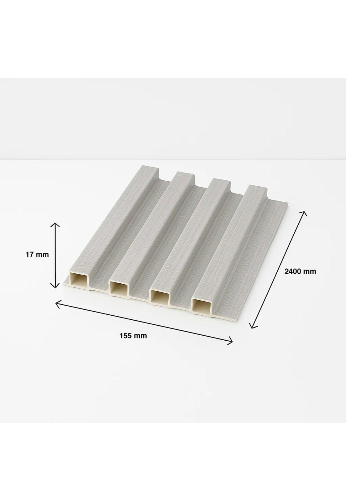 Pack de 16 Revestimientos Siding WPC interior color Blanco-3