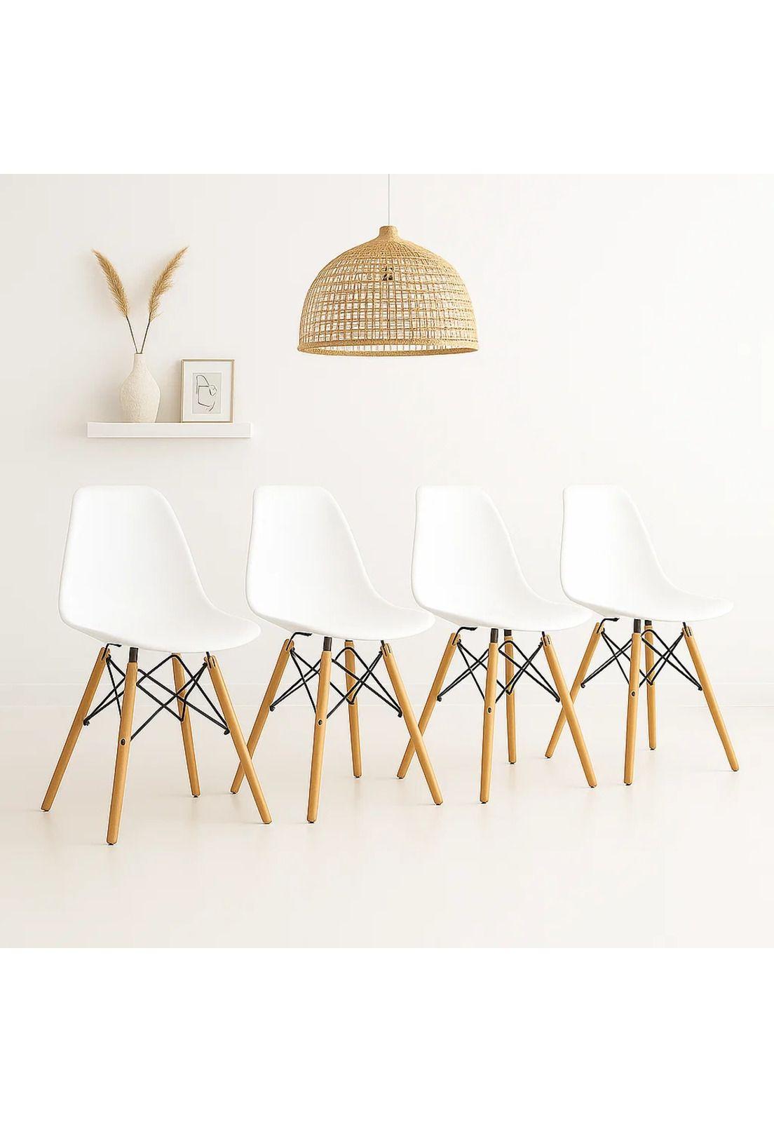 Pack de 4 Sillas Eames Blancas-1