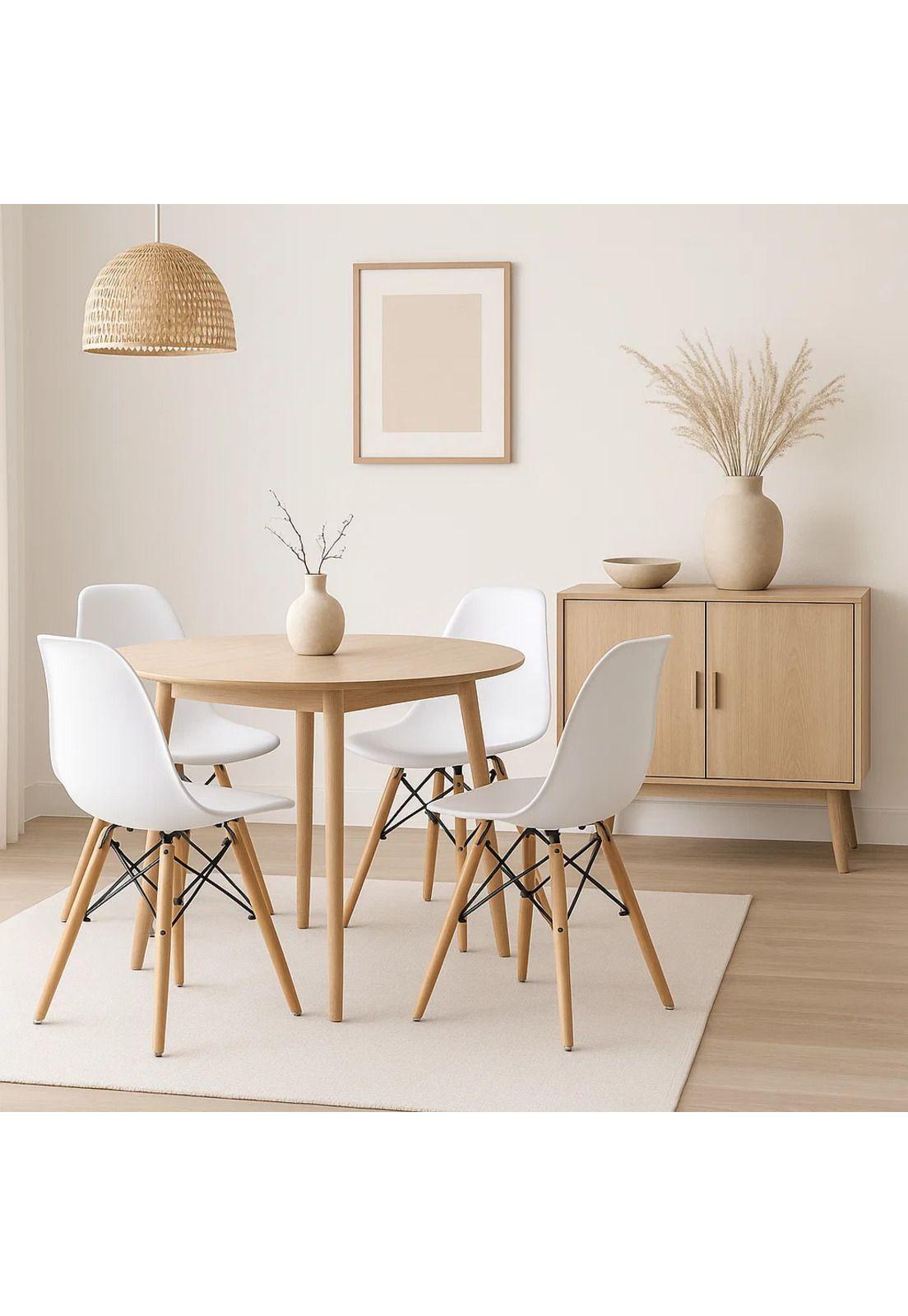Pack de 4 Sillas Eames Blancas-2