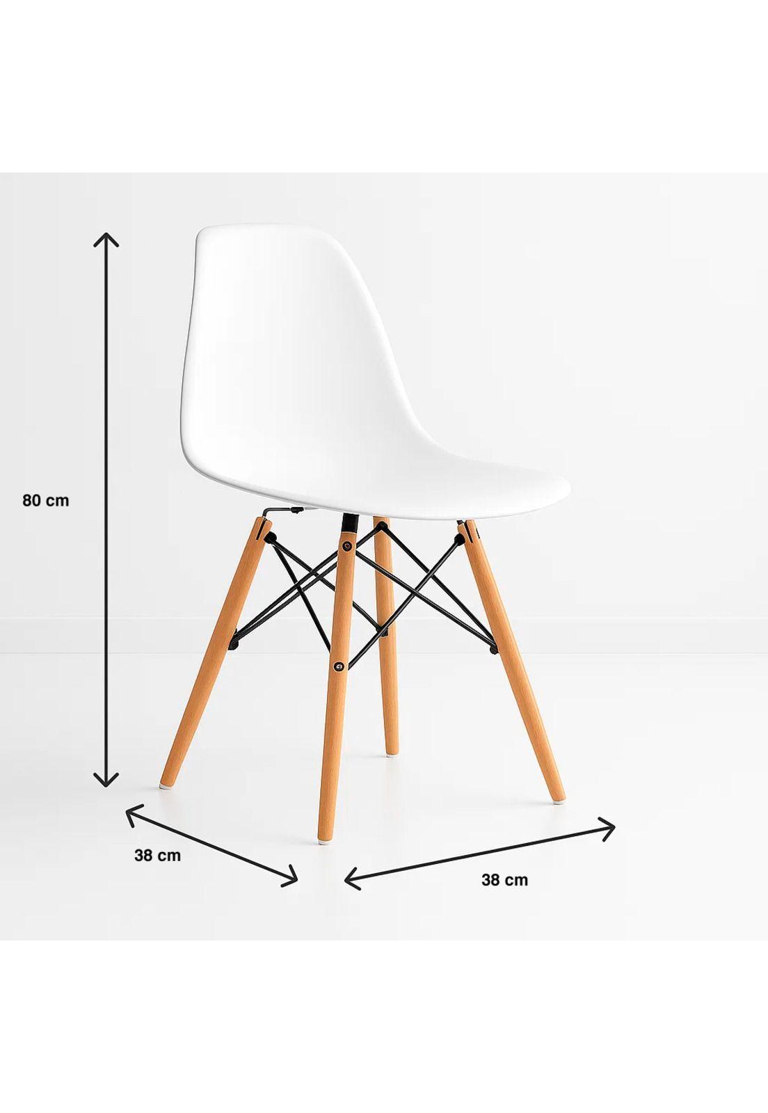 Pack de 4 Sillas Eames Blancas-3