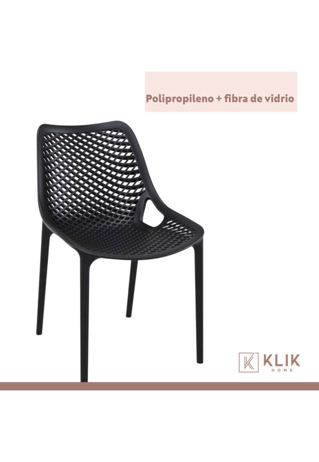 Pack de 4 Sillas de Terraza Air Berlín - Negras-4