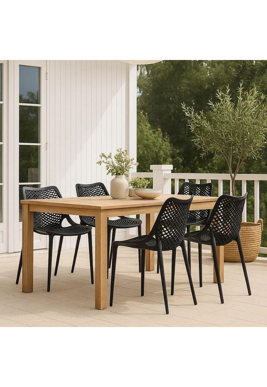 Pack de 4 Sillas de Terraza Air Berlín - Negras-2