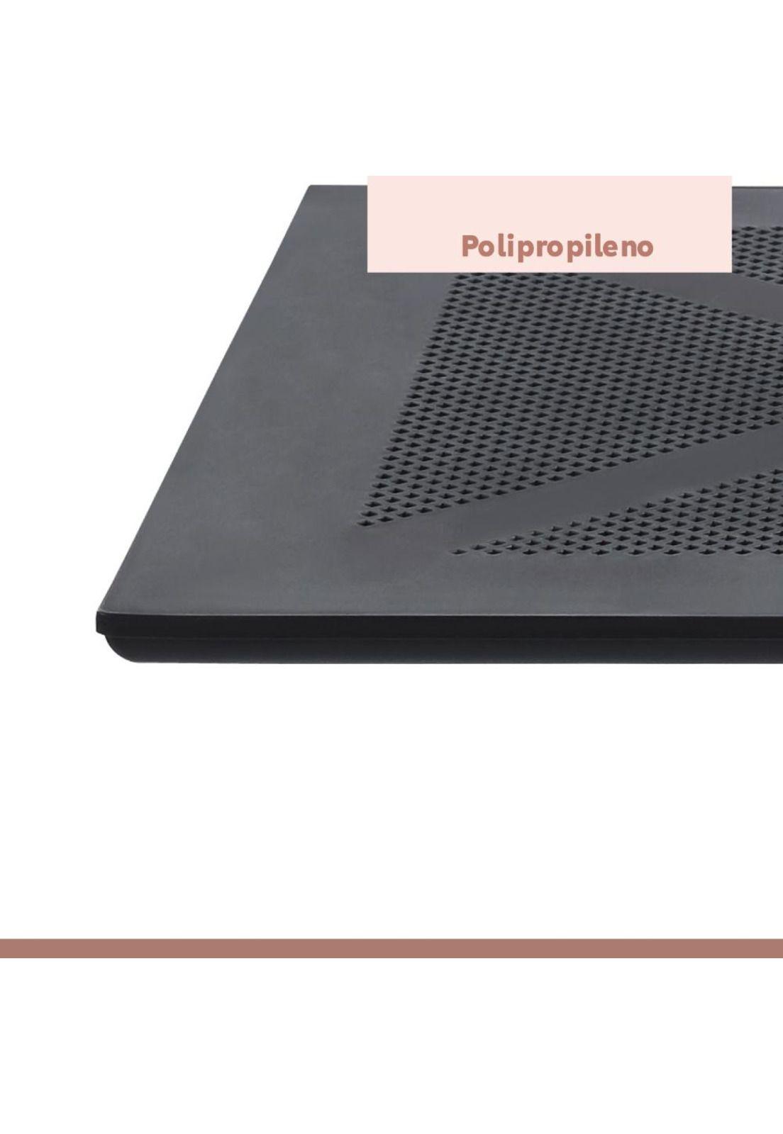 Mesa restaurant 80x80 Polipropileno + 4 Sillas Navy - Negra-6