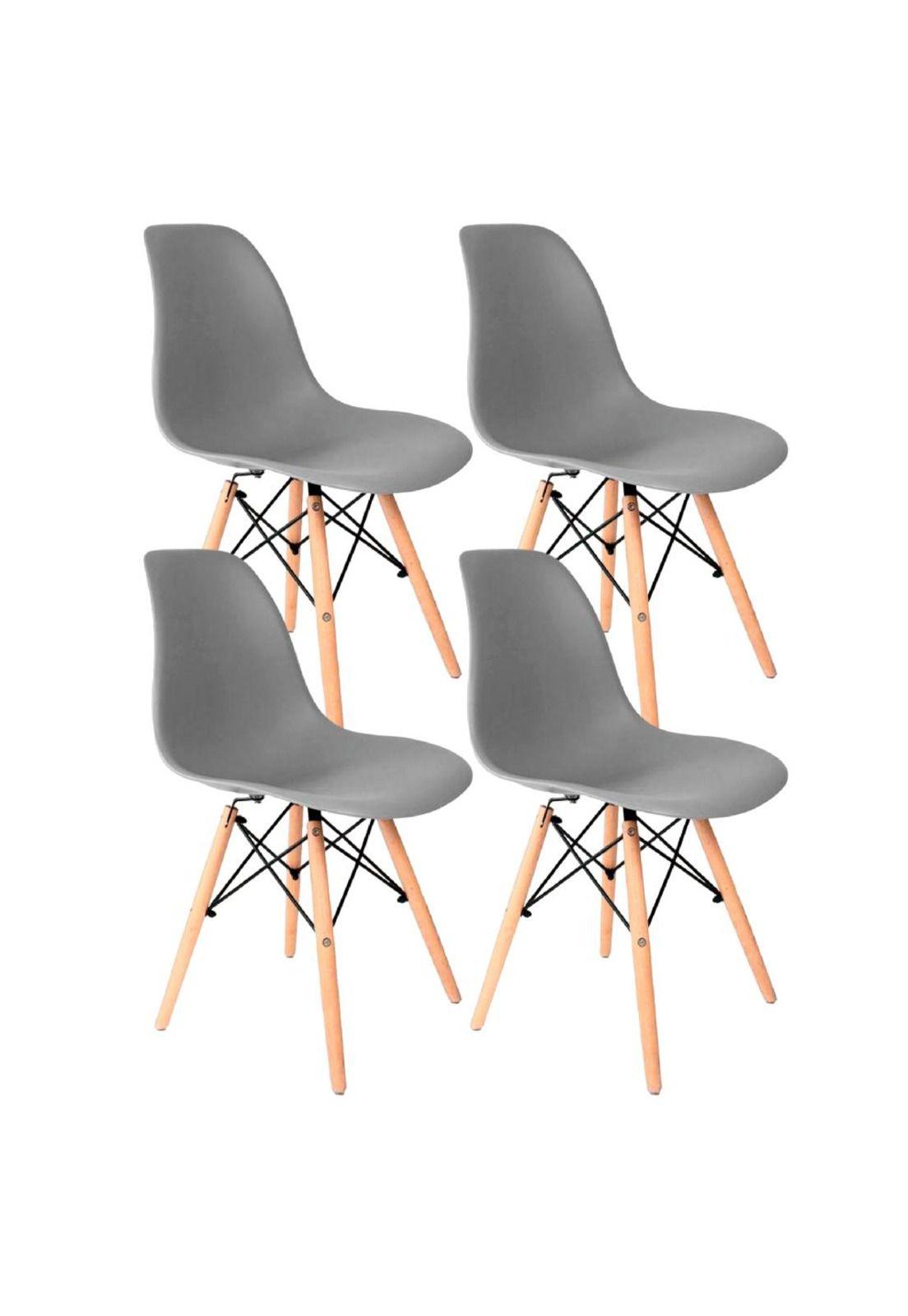 Pack de 4 Sillas Eames Grises-0