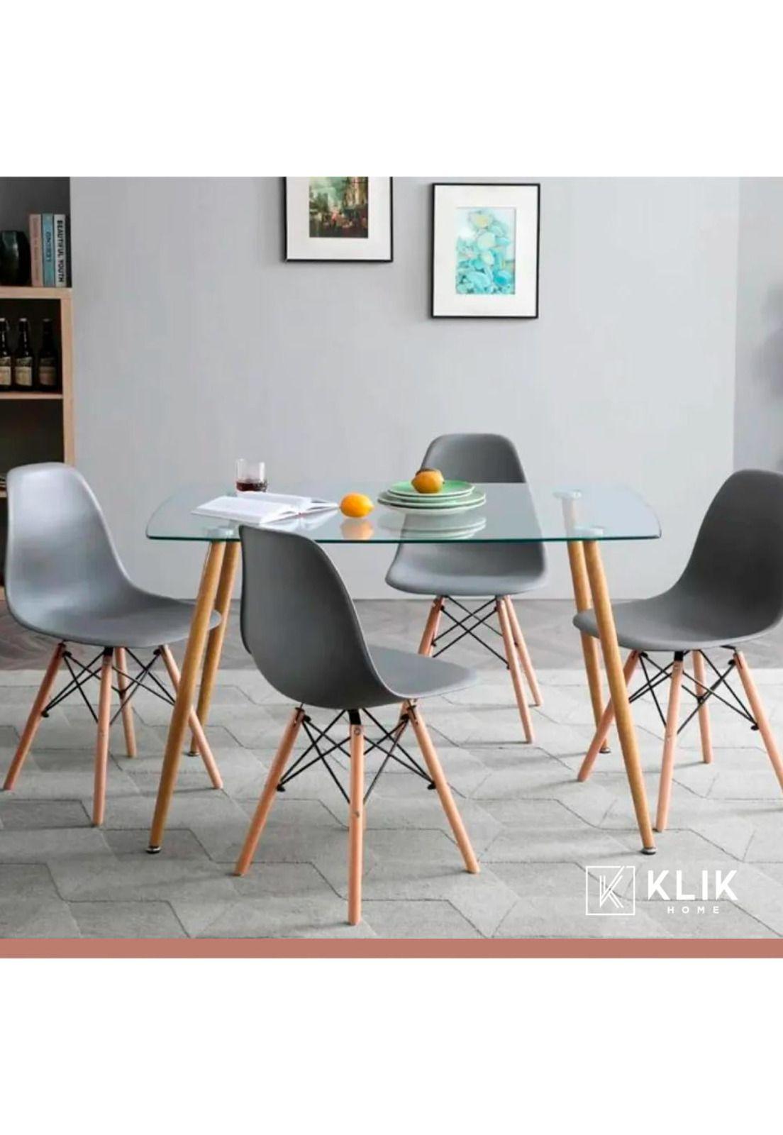 Pack de 4 Sillas Eames Grises-1