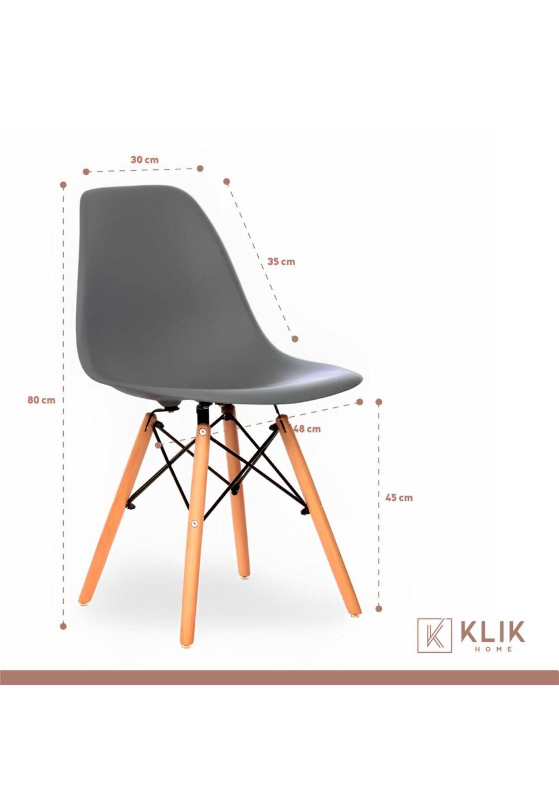 Pack de 4 Sillas Eames Grises-3