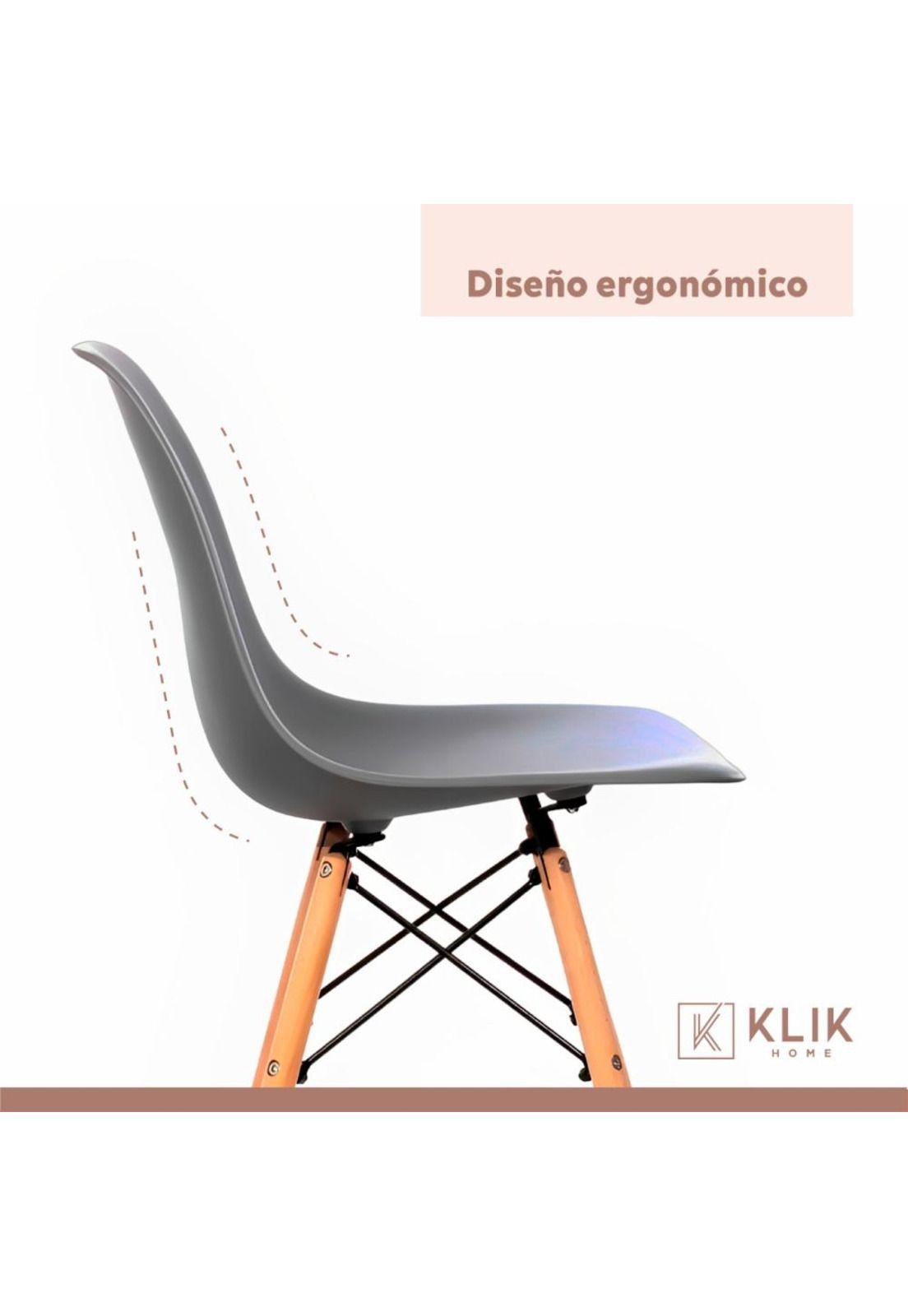 Pack de 4 Sillas Eames Grises-5