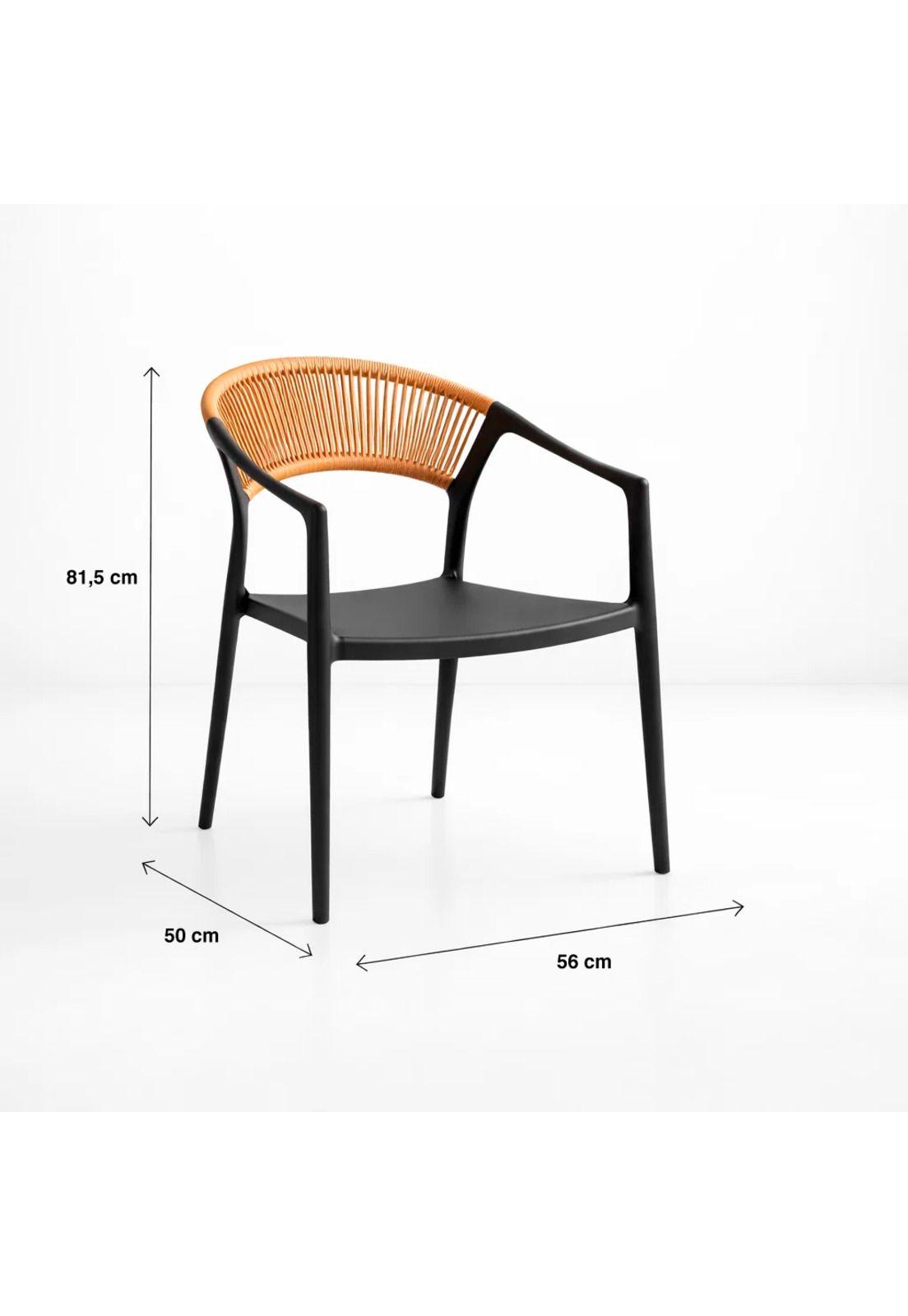 Silla Minimalista Ratán Respaldo Curvo Verona-3