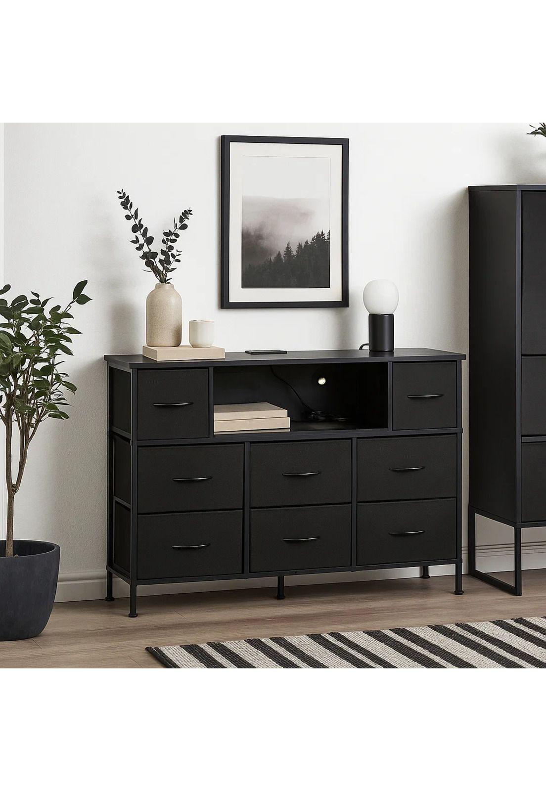 Mueble Organizador LED Xtreme Multimedia - Negro-2