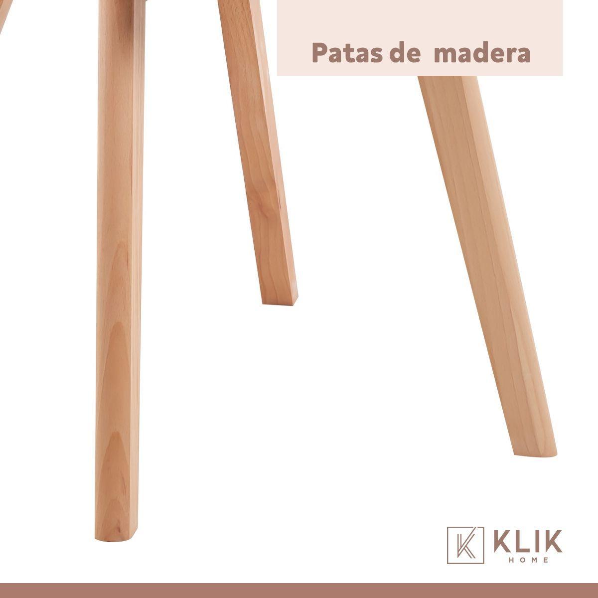 Silla Eames Patchwork Wood - Blanco y Negro-6