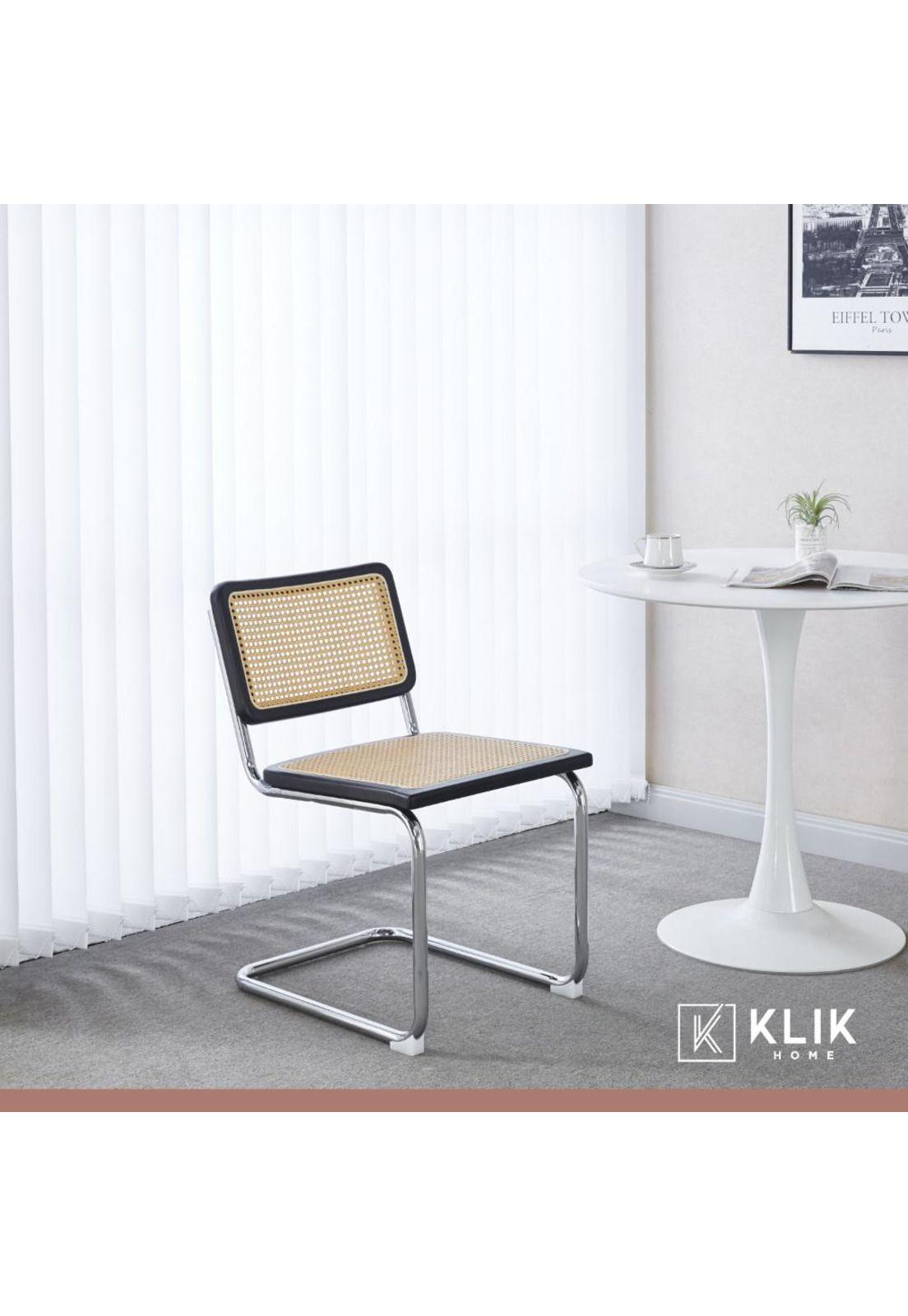 Pack de 2 Sillas Breuer Madera y Rattan - Negras-7