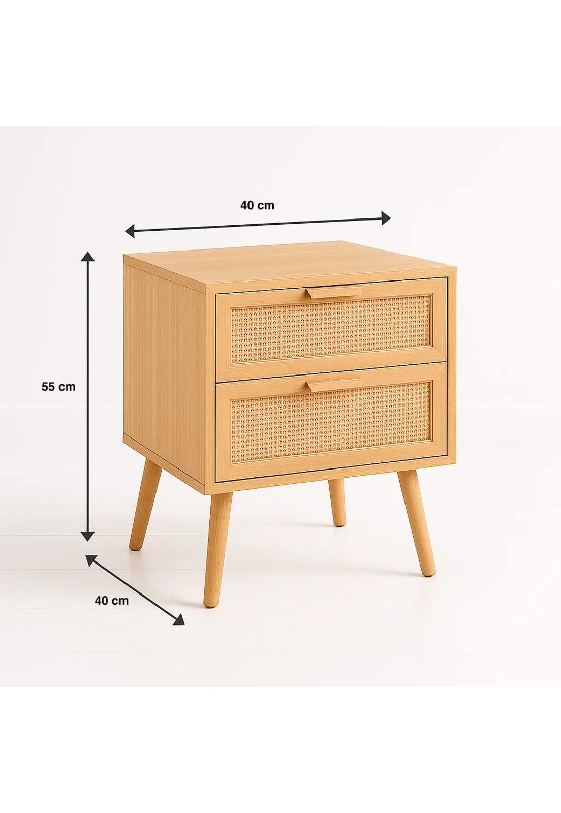 Pack de 2 Velador Eames Mesh Doble 40x55 - Madera Clara-3