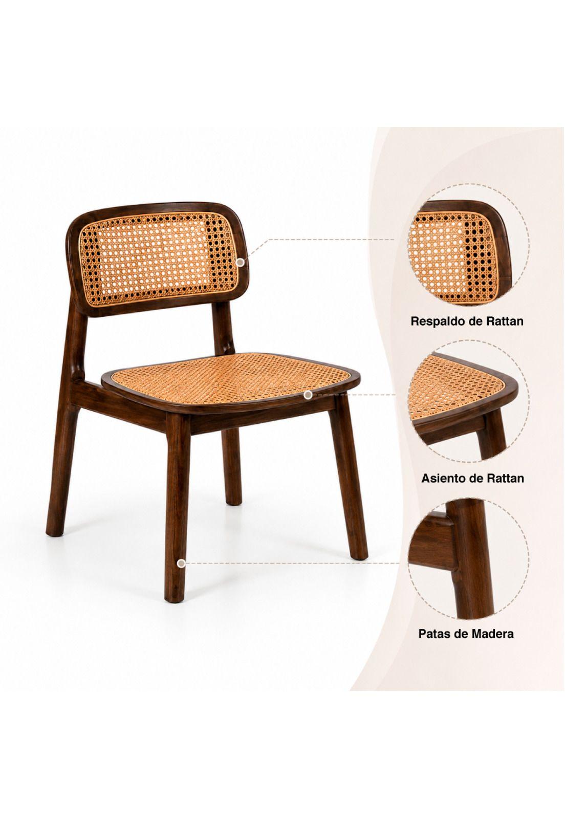 Silla de comedor Liitos 44X49x82-4