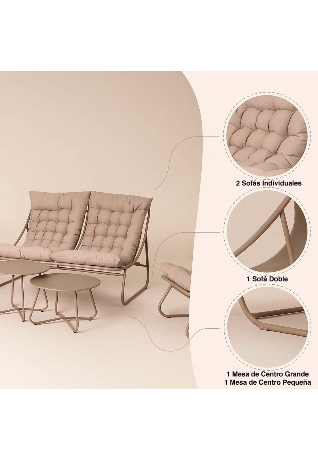 Set Arena 3 Sofás y 2 Mesas de Centro-4