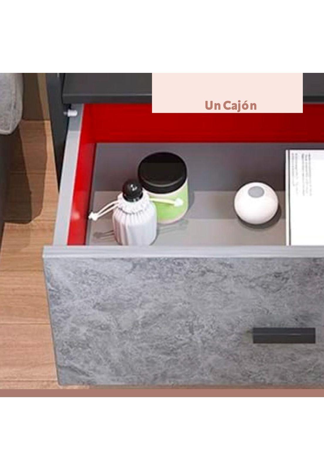 Velador Marmol MDF Gris-6