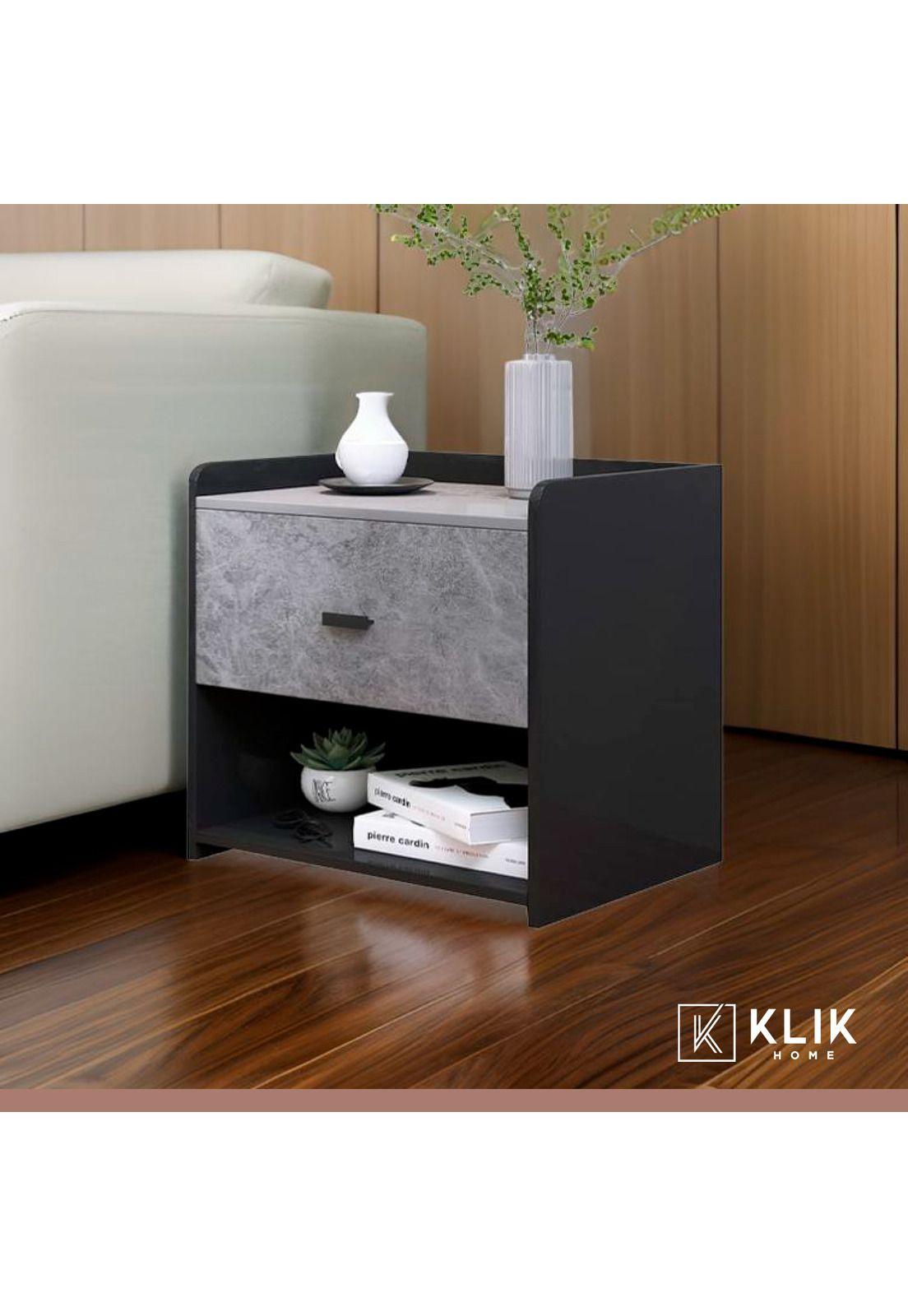 Velador Marmol MDF Gris-7