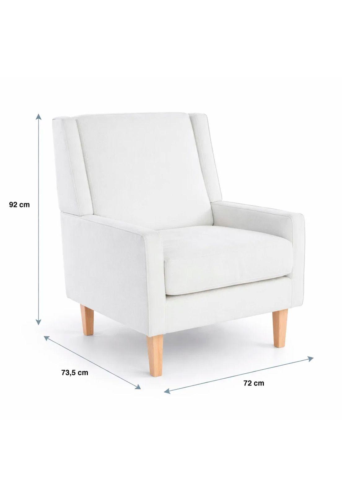 Sillón Elegance Home en Tela Beige-3