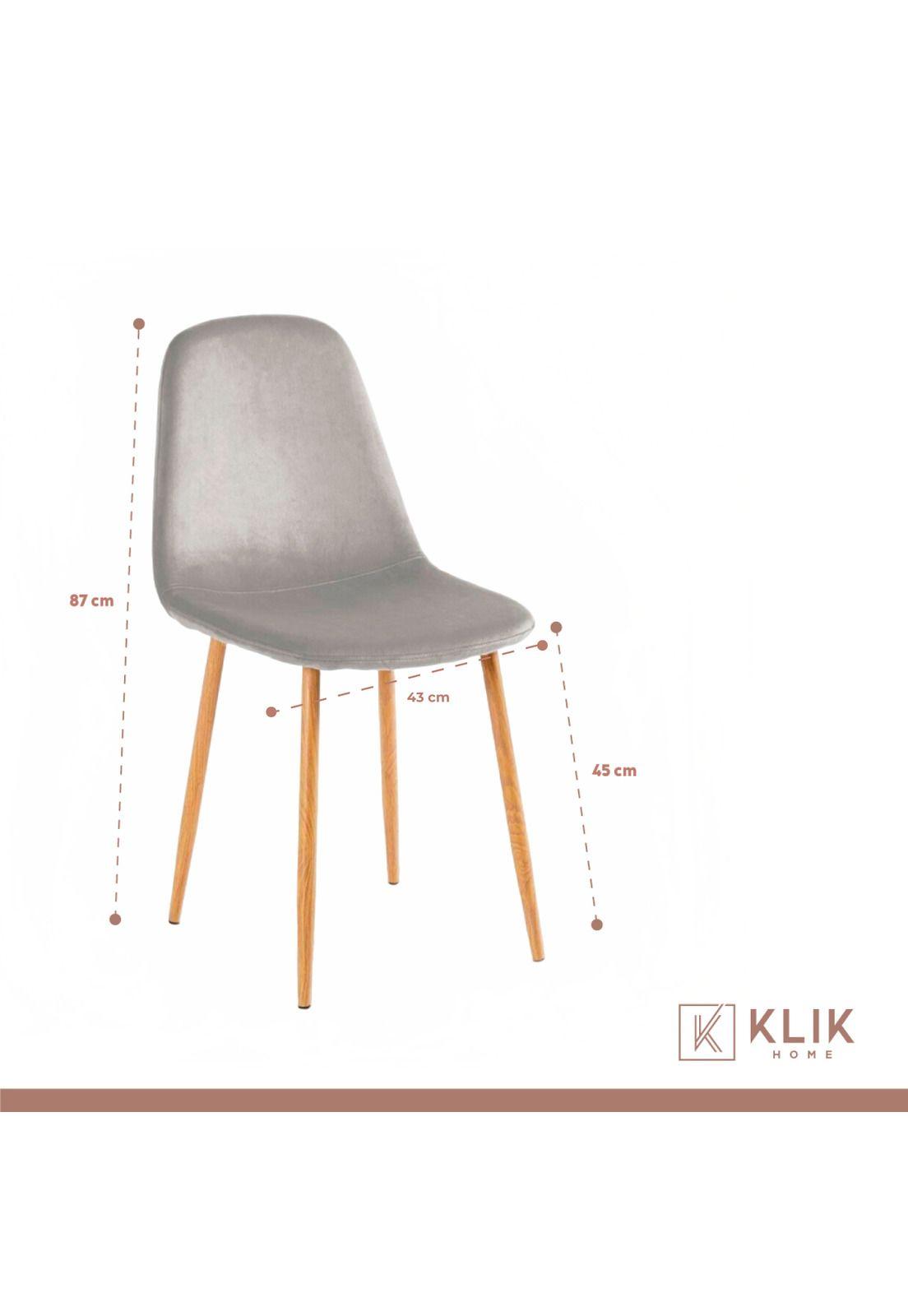 Silla Spoon Velvet - Gris-4