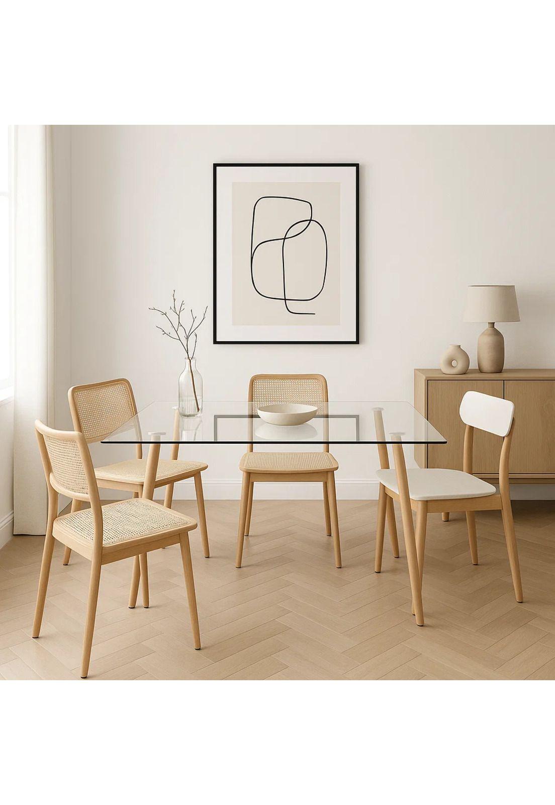 Mesa de Comedor Vidrio Rectangular 120x80-2