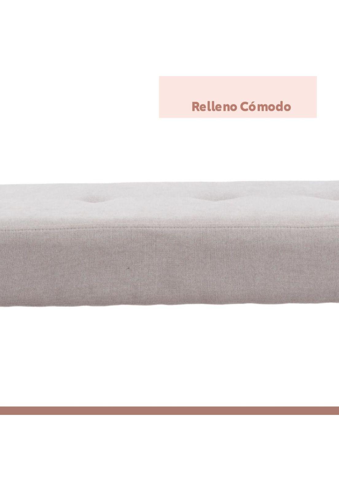 Banqueta Acolchada  Simply - Gris-5