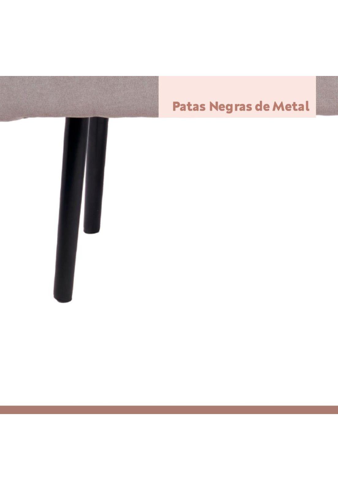 Banqueta Acolchada  Simply - Gris-6