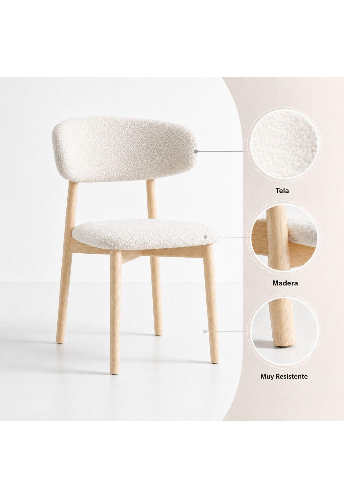 Silla Cloud Madera - Blanco-4