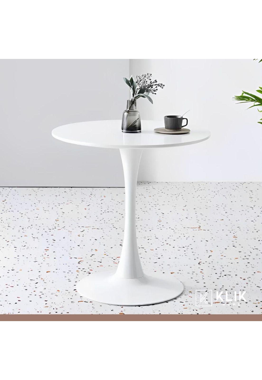 Comedor Mesa Tulip blanca 80cm + 4 sillas Windsor blanca-7