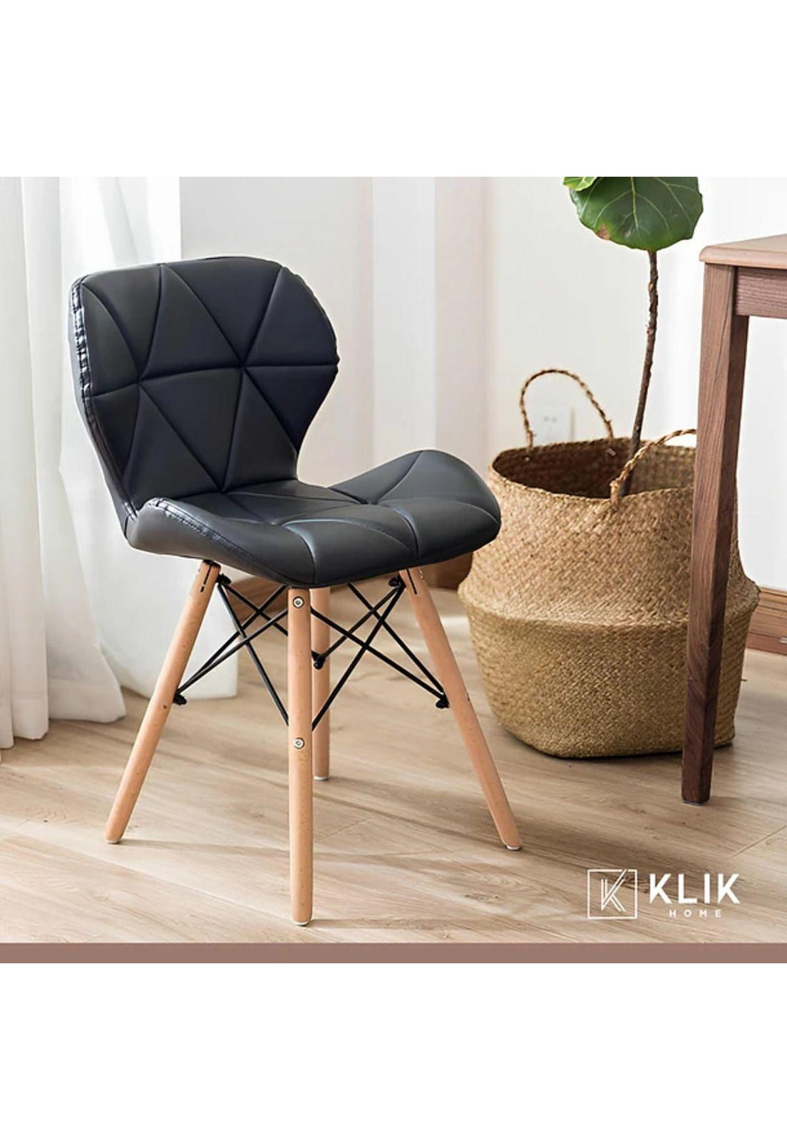 Comedor Mesa Redonda de Vidrio 80cm + 4 Sillas Radar negras-7