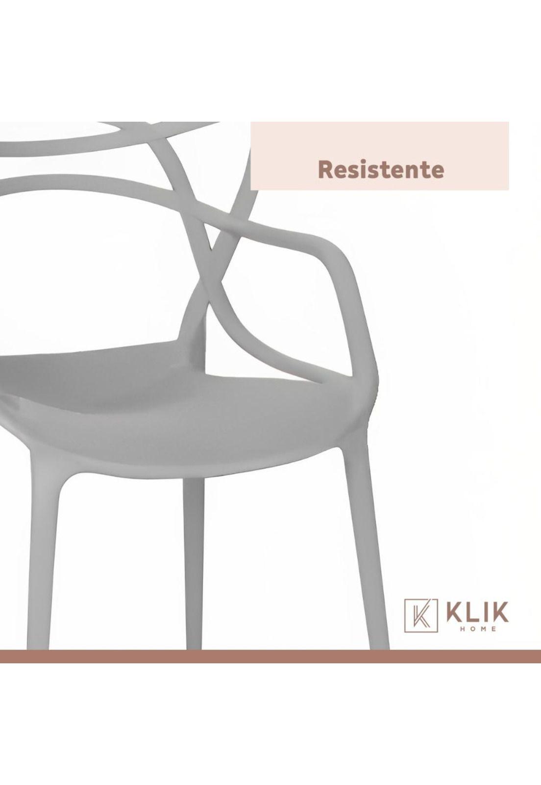 Pack de 4 sillas de terraza o comedor Master - Gris-6