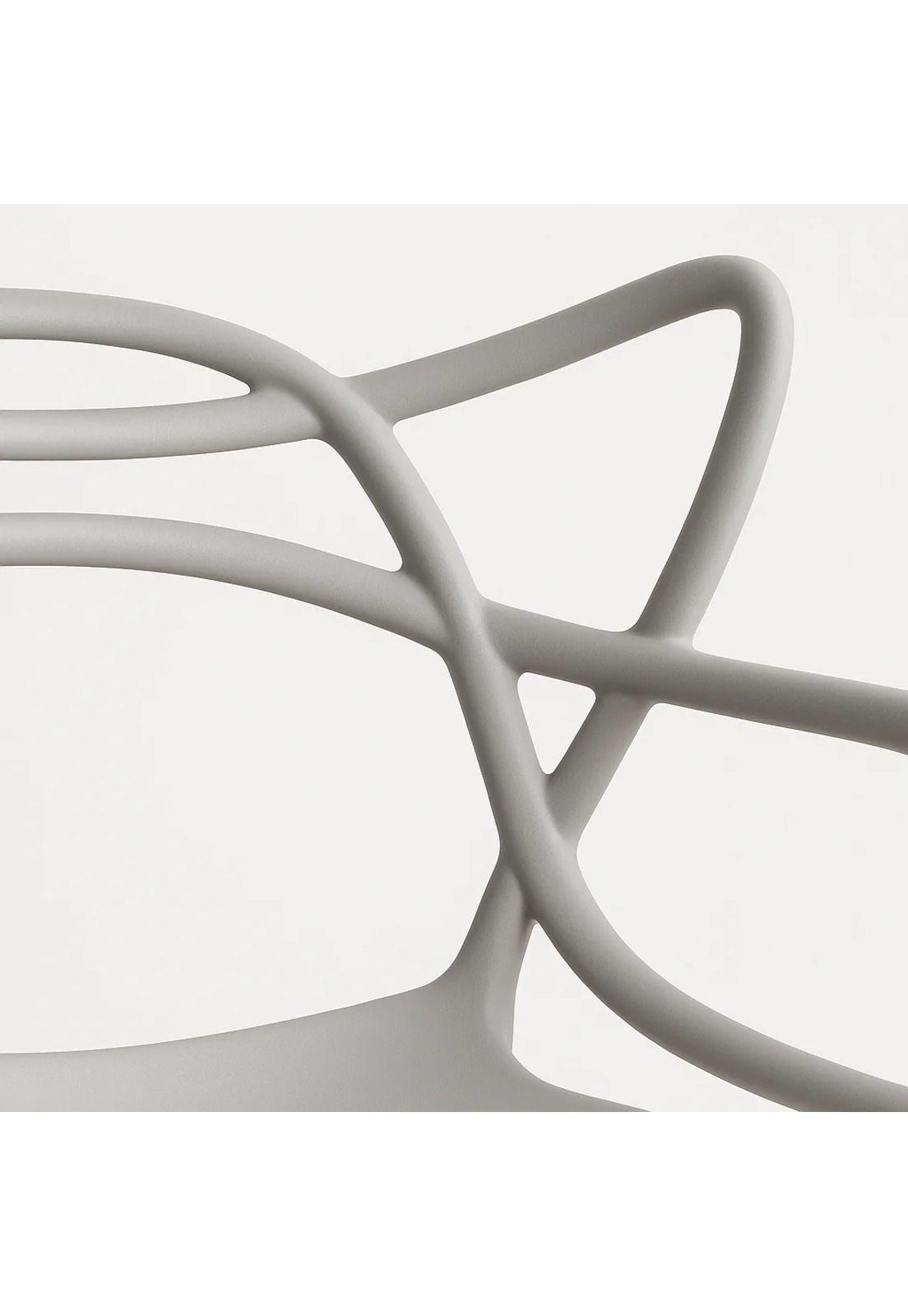 Pack de 4 sillas de terraza o comedor Master - Gris-5