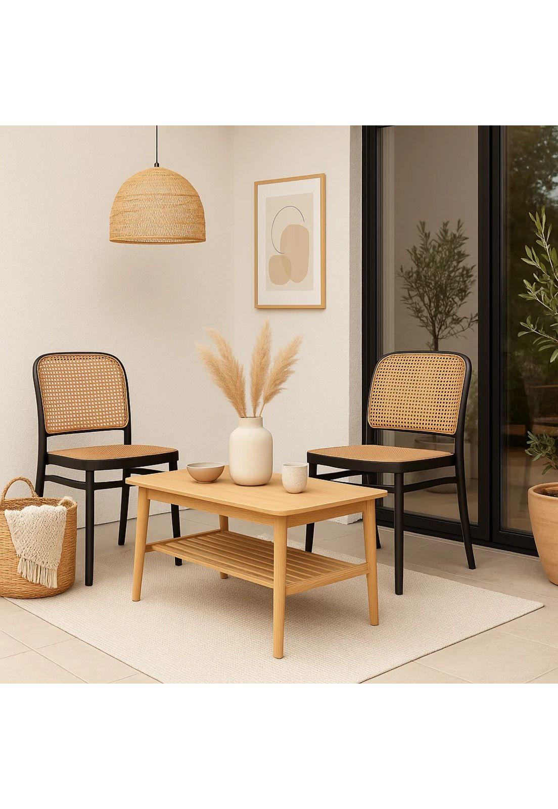 Silla Lombardía de Polipropileno - Negra-2