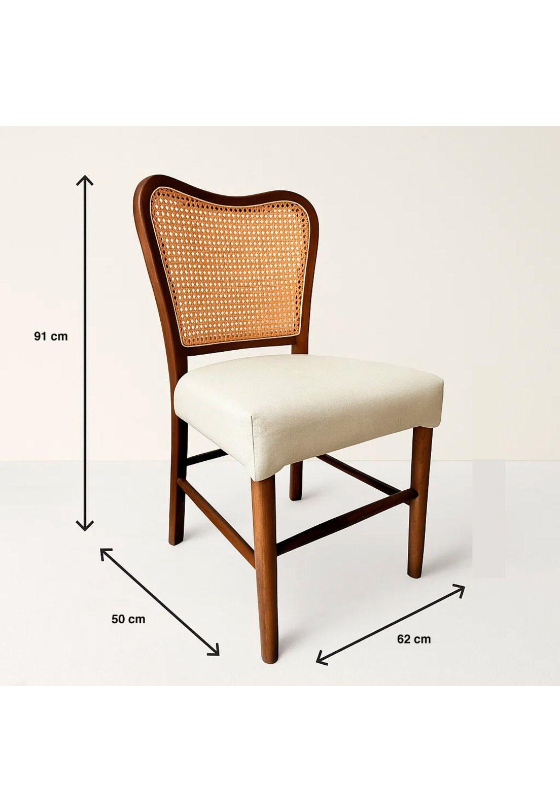 Pack de 2 Sillas Boho Chic con Respaldo Trenzado y Asiento Suave-3