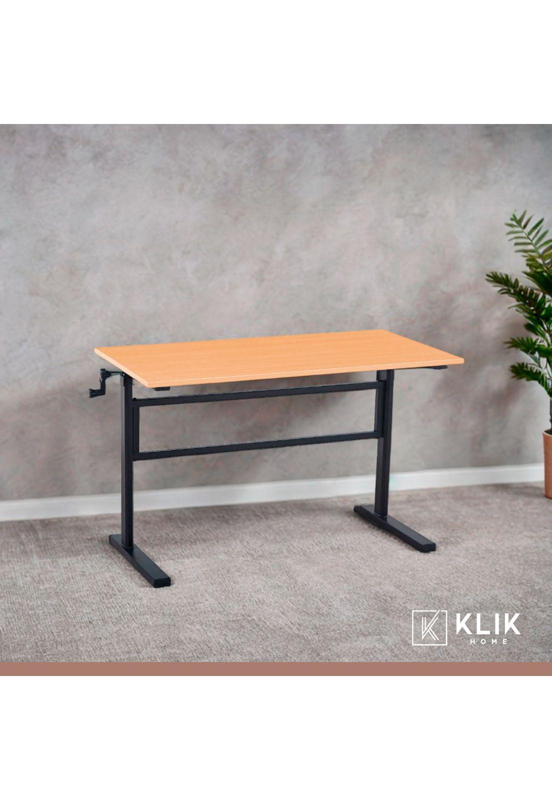 Escritorio de trabajo con altura regulable standing desk - Oak-7