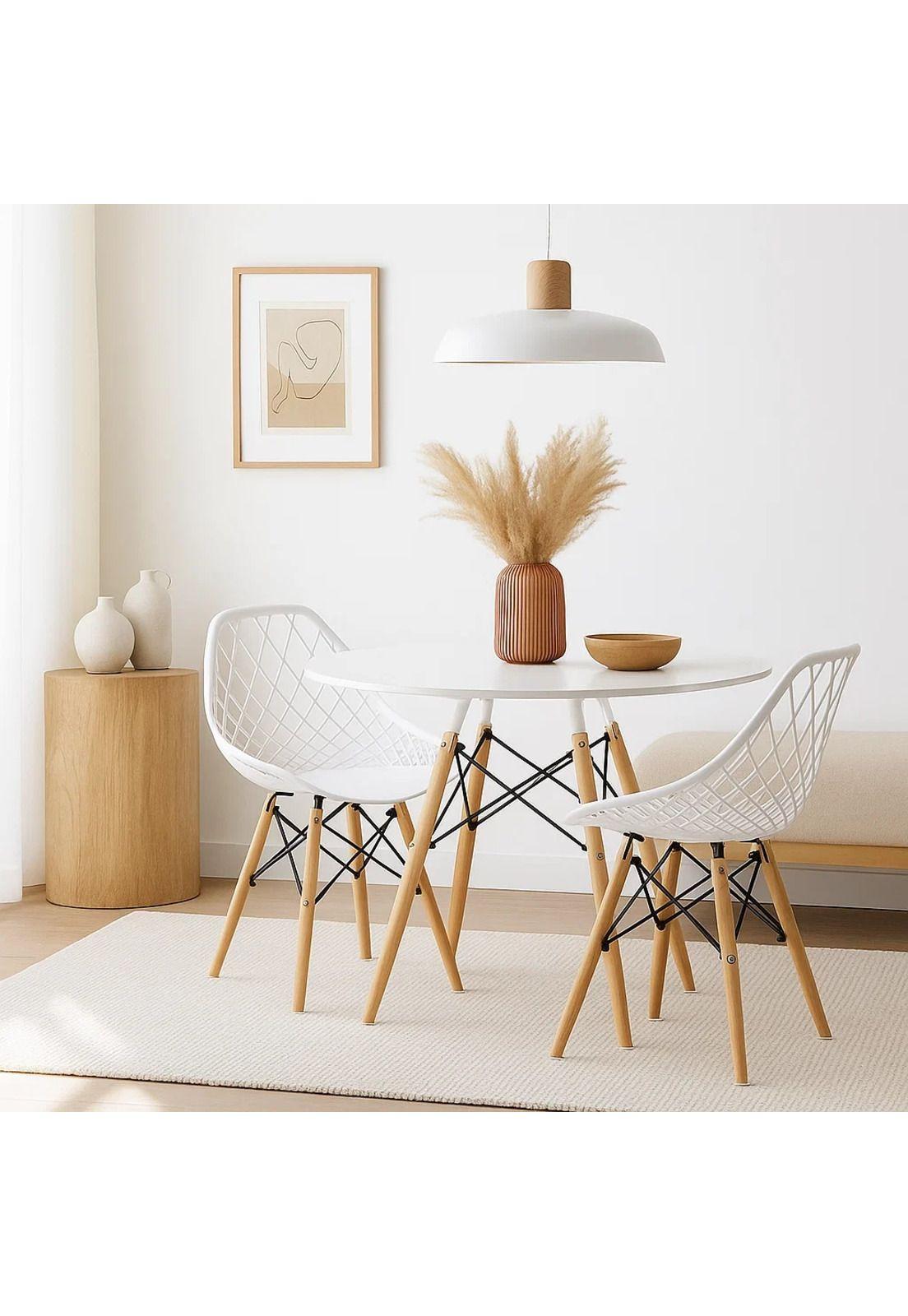 Silla Eames Enrejado Mesh - Blanca-2