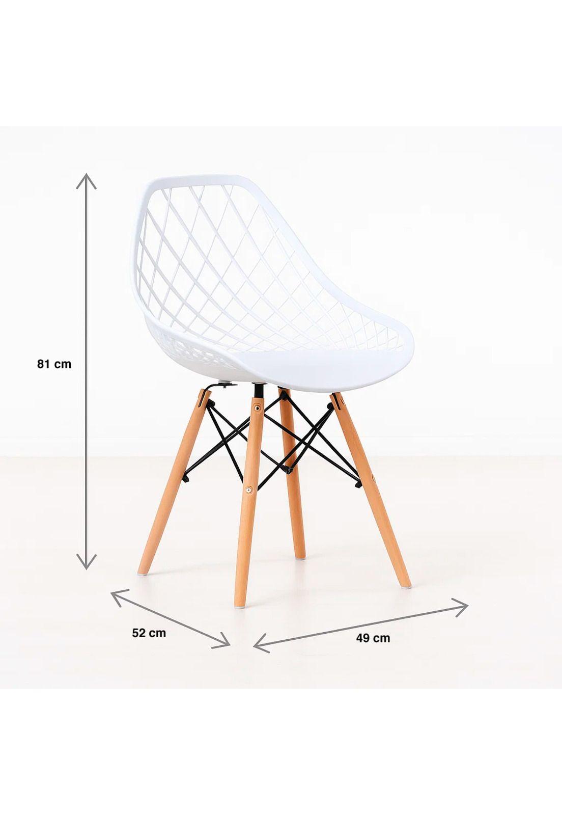 Silla Eames Enrejado Mesh - Blanca-3
