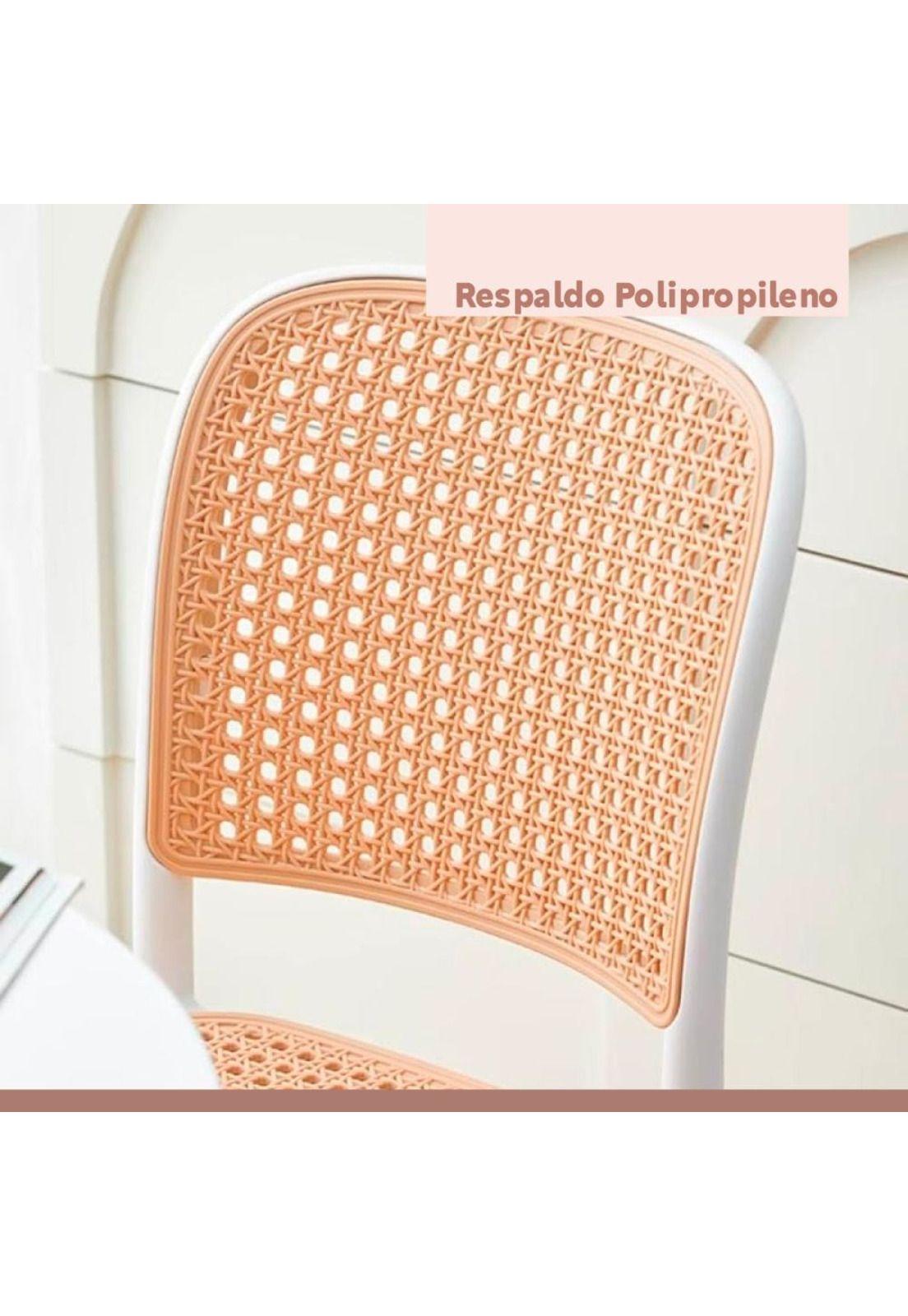 Pack de 4 Sillas Lombardía de Polipropileno - Blanca-4