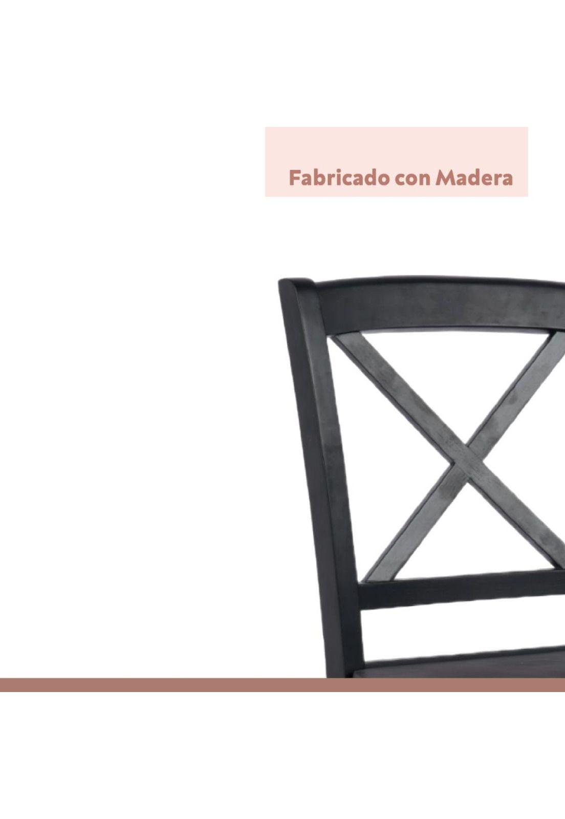 Pack de 2 Sillas de Madera Simply Negra-4