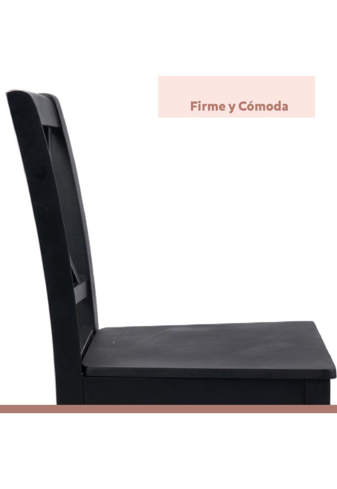 Pack de 2 Sillas de Madera Simply Negra-6