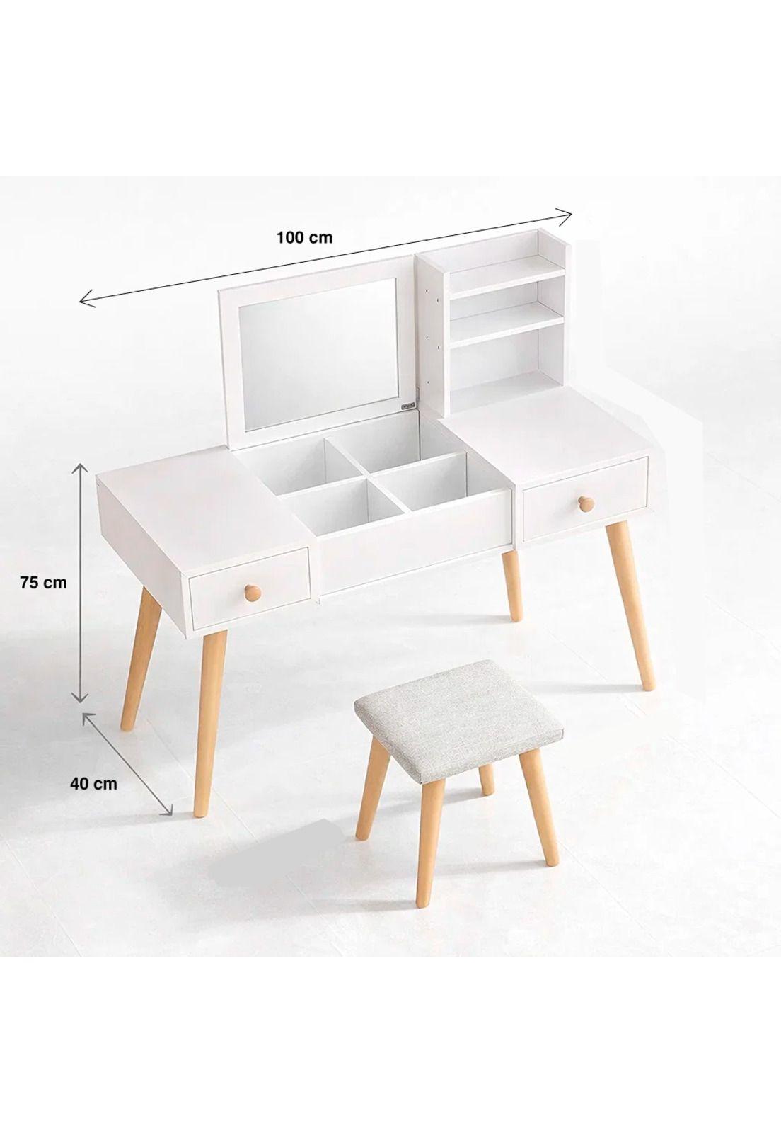 Escritorio tocador blanco-3