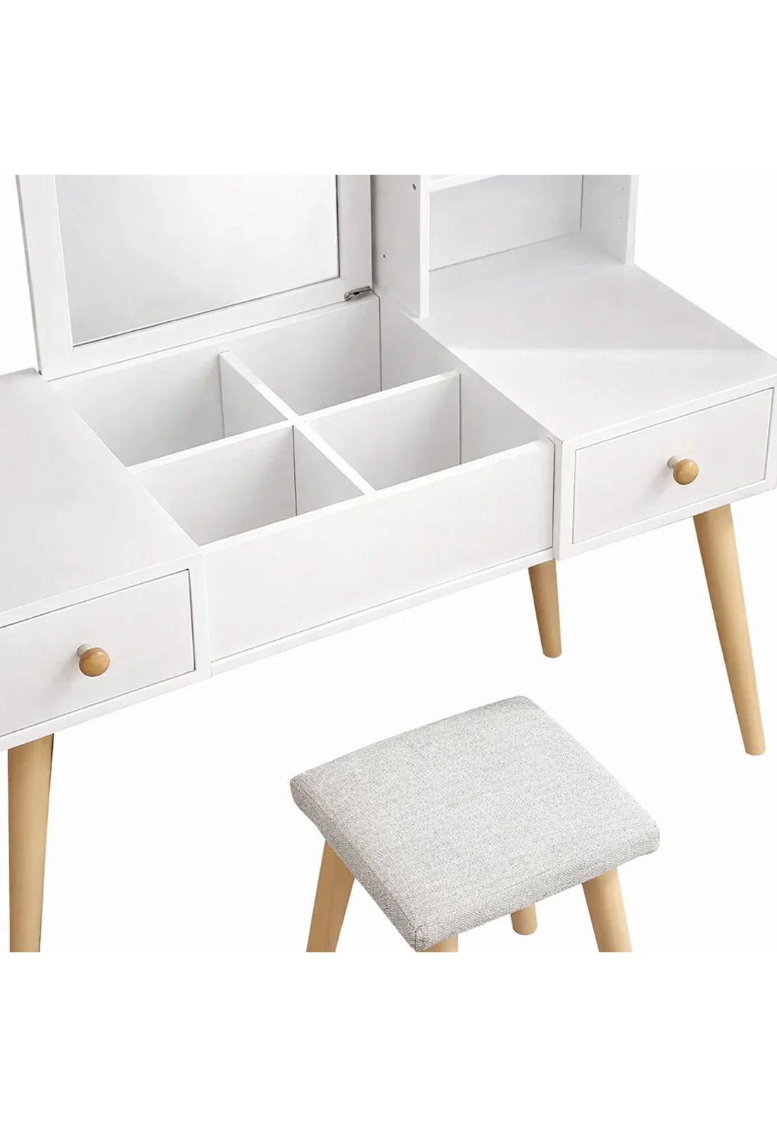 Escritorio tocador blanco-5