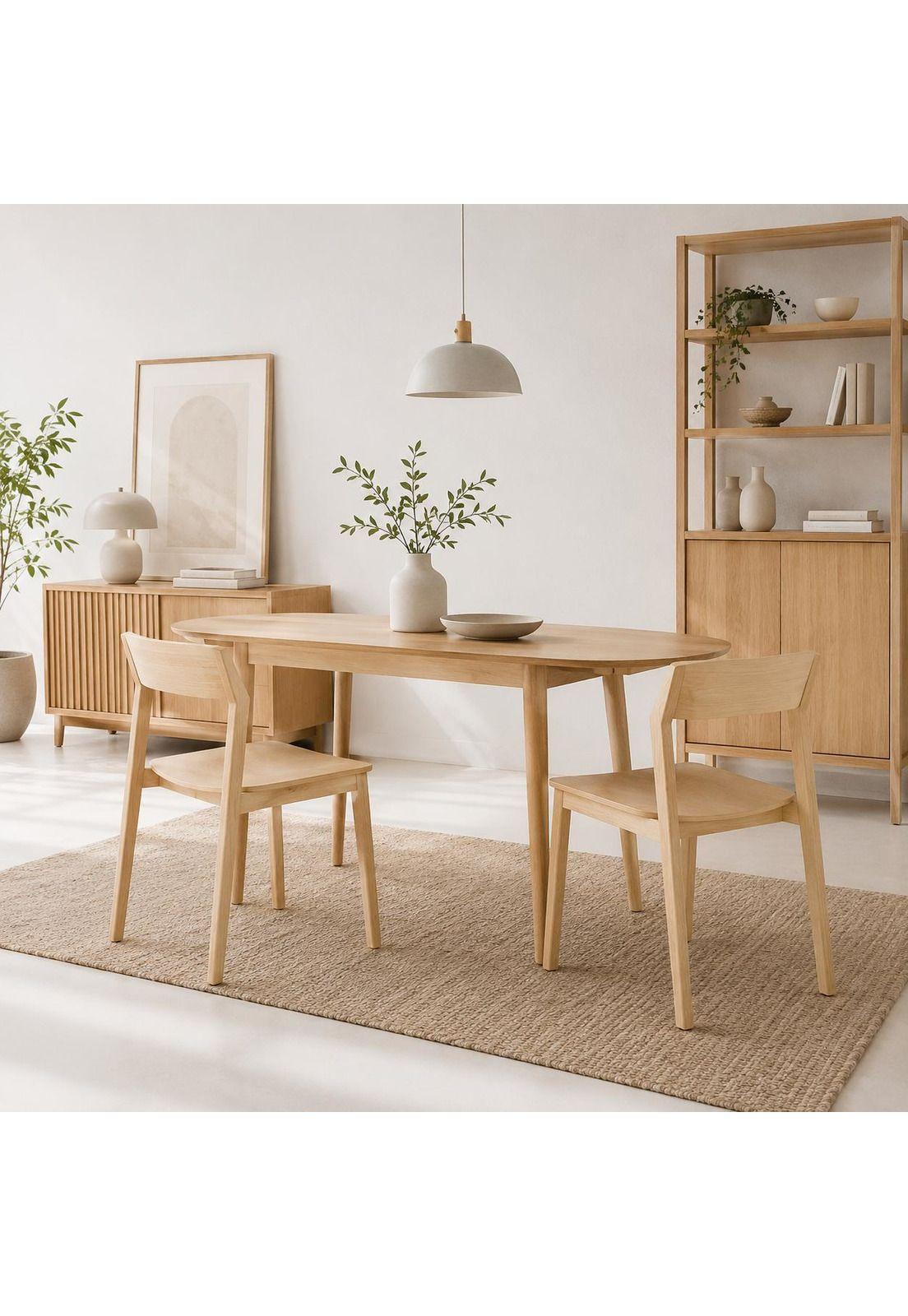 Pack de 2 Sillas de Comedor Madera Rover Viena Natural-2